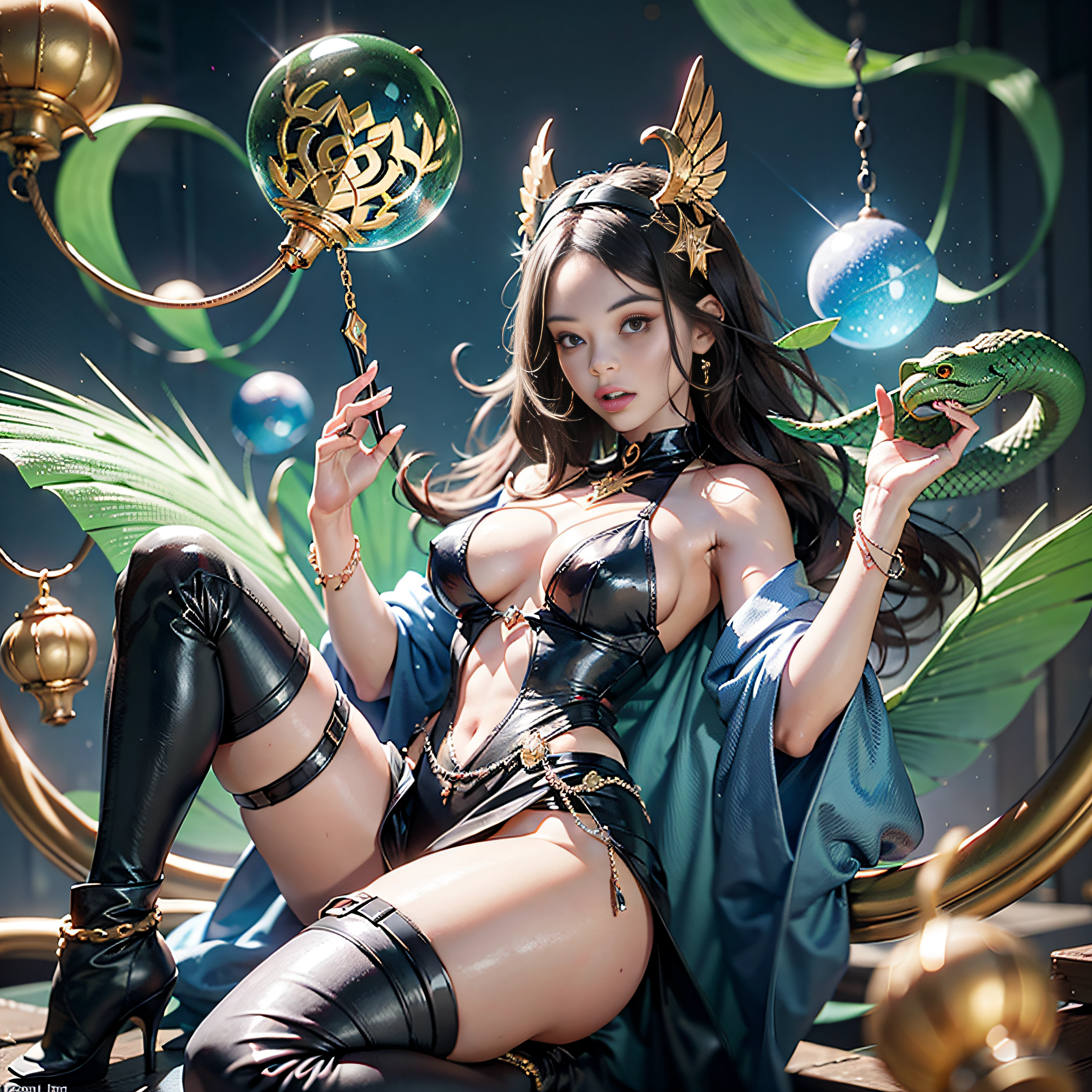 Medusa_with_hairs_tiny_Snakes:1.5 Viking_Tree Outdoor Nature "Ouroboros" Forest Natural Diplomatique headgear Queen Native éblouissantes Valkyrie-wings clef torus chains Gouvernail "Heavy Metal" Will-o'-the-wisp Fire-follets fairy pixie sprite conceptual safe female glamour aesthetic walking slow motion Cosplay "Nicki Minaj":1.5 "Rihanna":1.5 "beyonce":1.5 aristocratic jacket 38years symmetrical athletic bronzé hairstyle_snakes:1.5 obvious varied ecstatic fringes:1.5 visages:1.5 cheekbones effects reddened embarrassed lazuli water drop between eyes beautiful hair:1.5 Brown Eyes Pupils Black Iris Turquoise Sapphires Open Mouth Teeth Smiles Floating Jacket Fixed Pearls Eccentric Cape Levitating Shoulders-Off:1.2 chemise blanches dentelles clavicules papillotes varied breasts1.5 points:1.3 satin sideboob felt bikini:1.5 corsait:1.5 spinels thick navy leather skirt:1.5 soies assortie amples nombril:1.3 revealing pubic scarlet pubis-hairy obvious indigo underwear:1.5 Size chastity belt:1.3 silver adorned padlock Gold thighs legs garters Gothic stainless steel boots decorated onyx equirectangular 360 monastery opal marble ruby background:1.5 DoF mannequins lantern dressed armor richly decorated:1.5 "Chevaleresque" dramatic chrome metallic flat bands fathoms brass fullbodye lys rune ornate emerald plasma embroidered glyphs Tourmaline wood engravings lava magic intricate:1.5 summons snake incandescent Crystalline familiar robot Mecha (EOS R6 135mm 1/1250s f/2.8 ISO400) Mech Mechanized snakes flowering Quetzalcoatl:1.5 Adaptable volumetric luminescence:1.5 saturated:1.5 ultra:1.5 pro-photorealists:1.5 optimaux:1.5 qualities:1.5 details:1.5 precise:1.5 reflex:1.5 resolutions:1.5 3dcg max:1.5 graduates:1.5 improved:1.5 Octanes_rendues:1.5 UHD XT3 16K DSLR HDR UnrealEngine5 profondeurs:1.5 ombres analogiques:1.5 CGSCOSITY pet chef-d&#39:1.5 "Bruce Weber girls" multi etc.