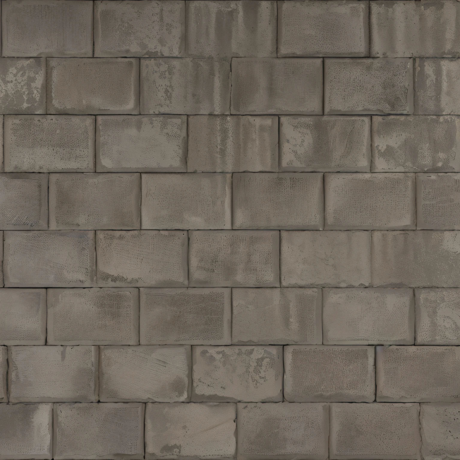 Brick wall made of concrete blocks, Streaks from above, Texture for 3D, texture for 3d, concrete _ wallside ) ], concrete brick background, tileable texture, dystopian floor tile texture, concrete wall, tiling texture, gray concrete, dirty concrete wall, high definition textures, high resolution textures, high resolution texture, concrete walls