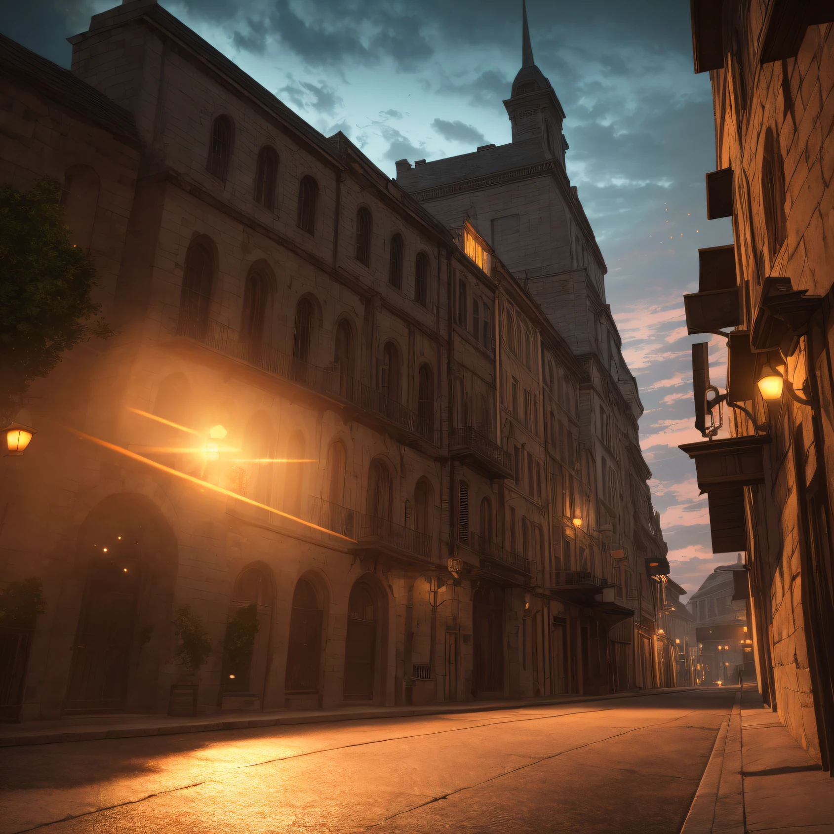 high detail, cinematic lighting, from outside, 4K, highres --auto