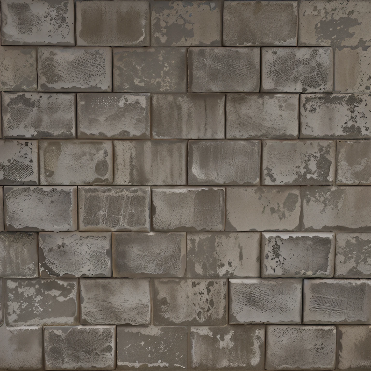 Brick wall made of concrete blocks, Streaks from above, Texture for 3D, Texture for 3D, concrete _ wallside ) ], concrete brick background, tileable texture, dystopian floor tile texture, concrete wall, tiling texture, gray concrete, dirty concrete wall, high definition textures, high resolution textures, high resolution texture, concrete walls