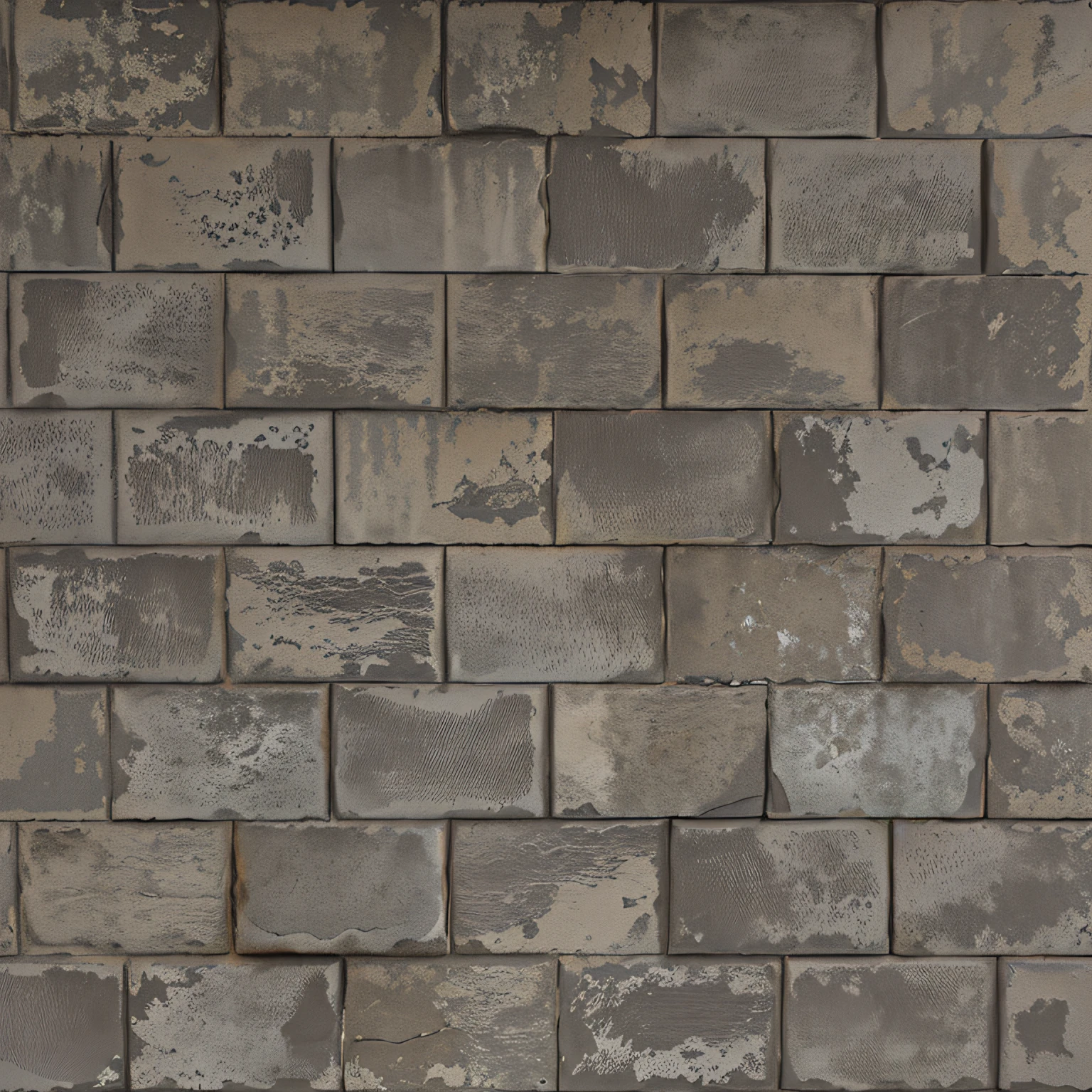 Brick wall made of concrete blocks, Streaks from above, Texture for 3D, Texture for 3D, concrete _ wallside ) ], concrete brick background, tileable texture, dystopian floor tile texture, concrete wall, tiling texture, gray concrete, dirty concrete wall, high definition textures, high resolution textures, high resolution texture, concrete walls