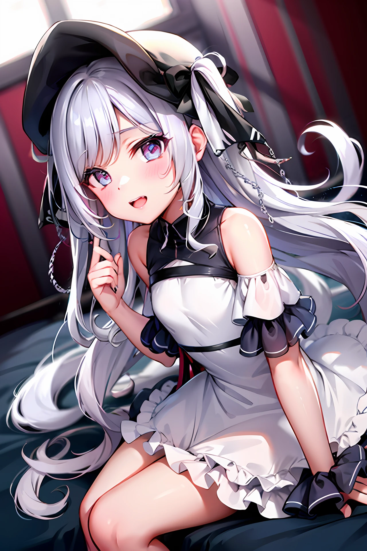 White silk little loli