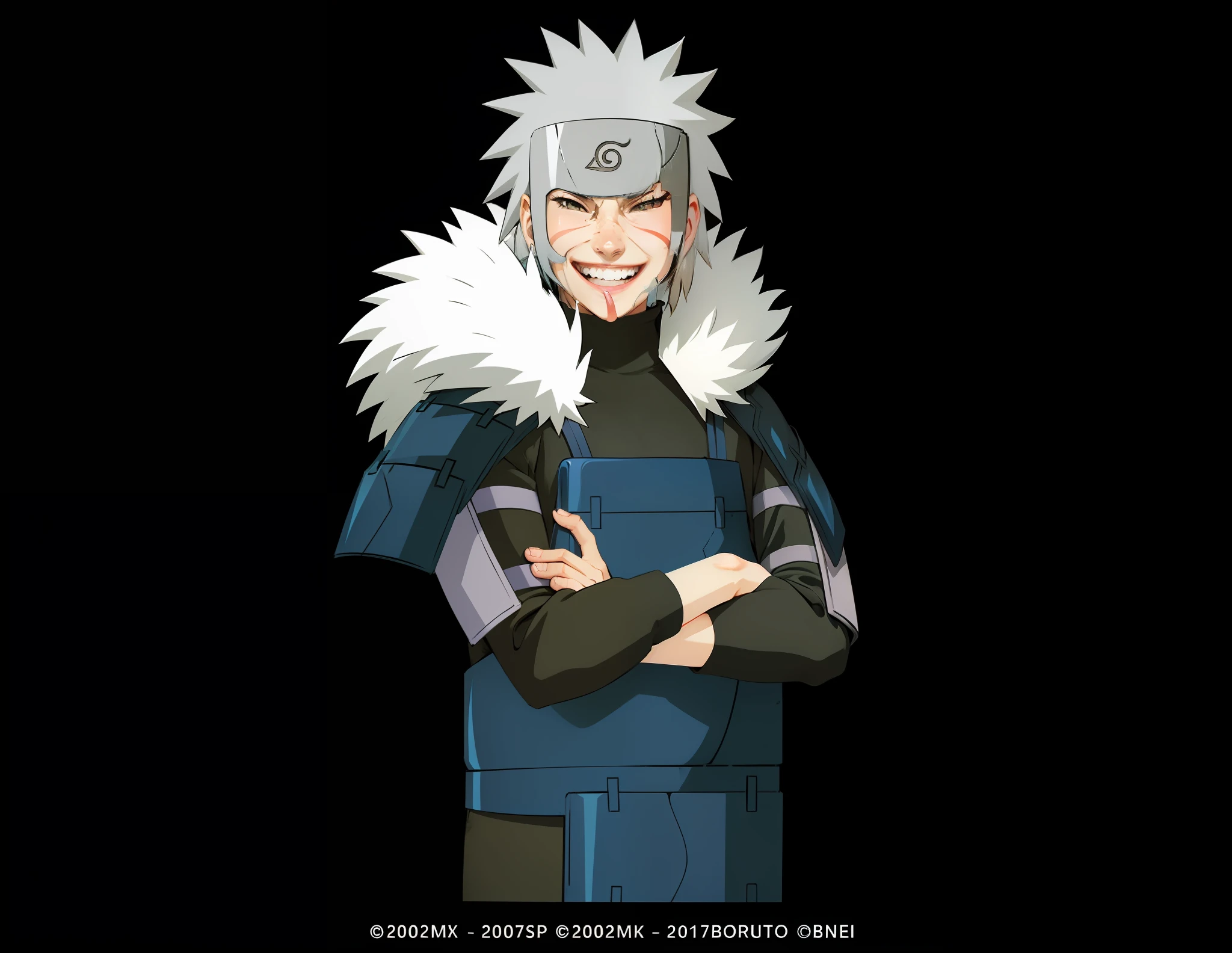 cheerful grin