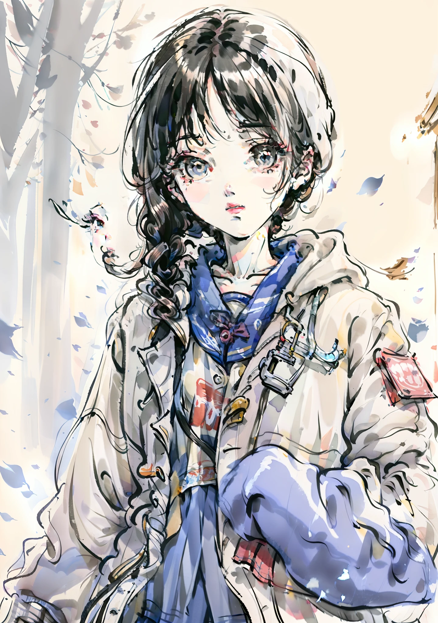 white coats,teens girl