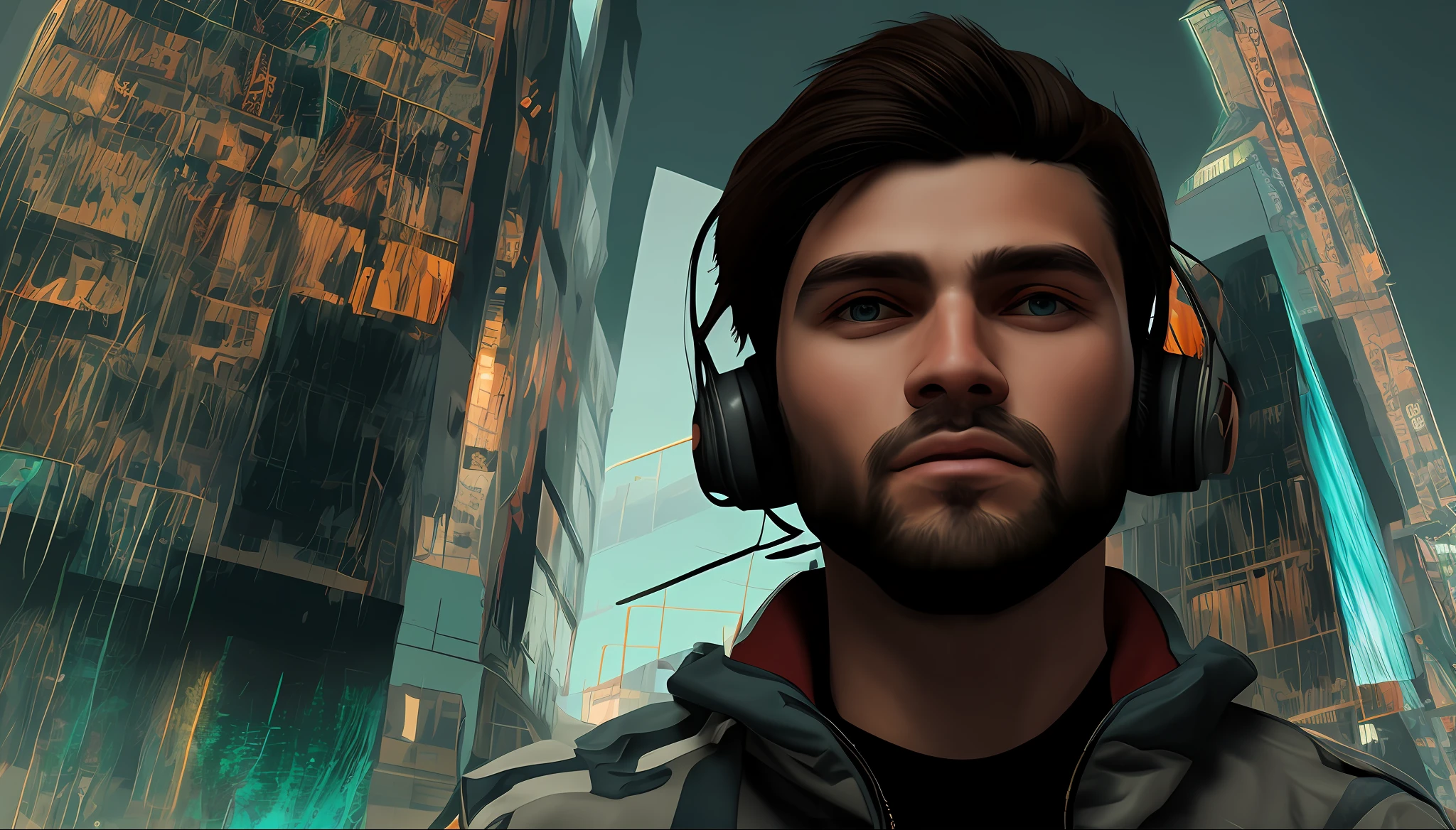 Change background cyberpunk handsome boy realistic face, 8k, ultra realistic