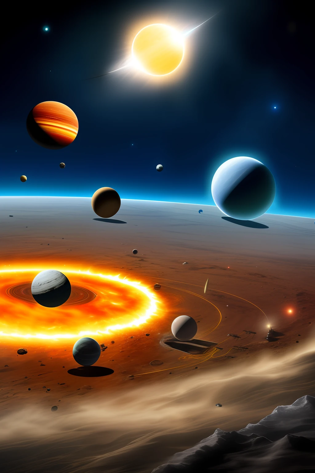 The three-body invasion of the solar system