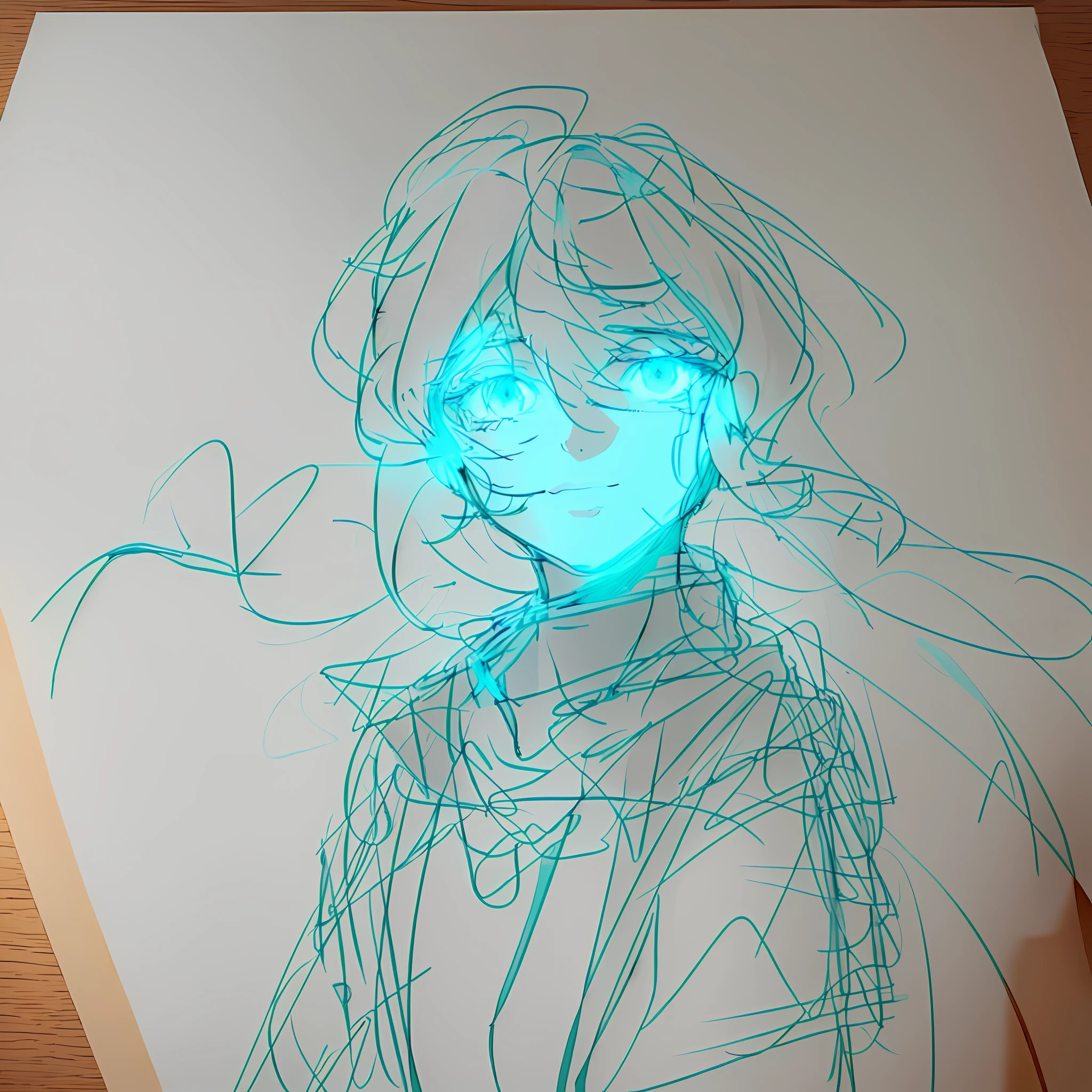 sketchy artstyle, clean anime outlines,