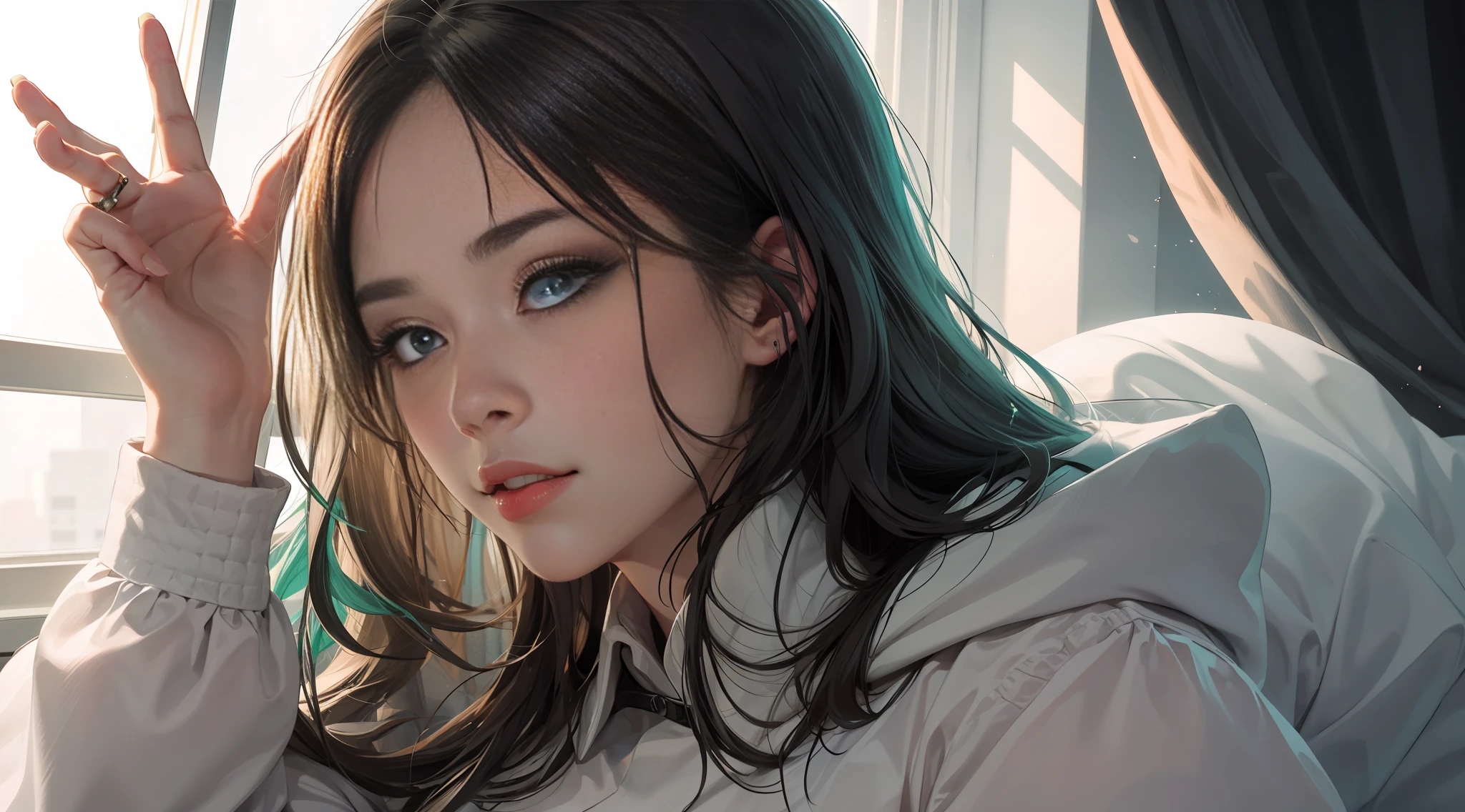 green eyes woman