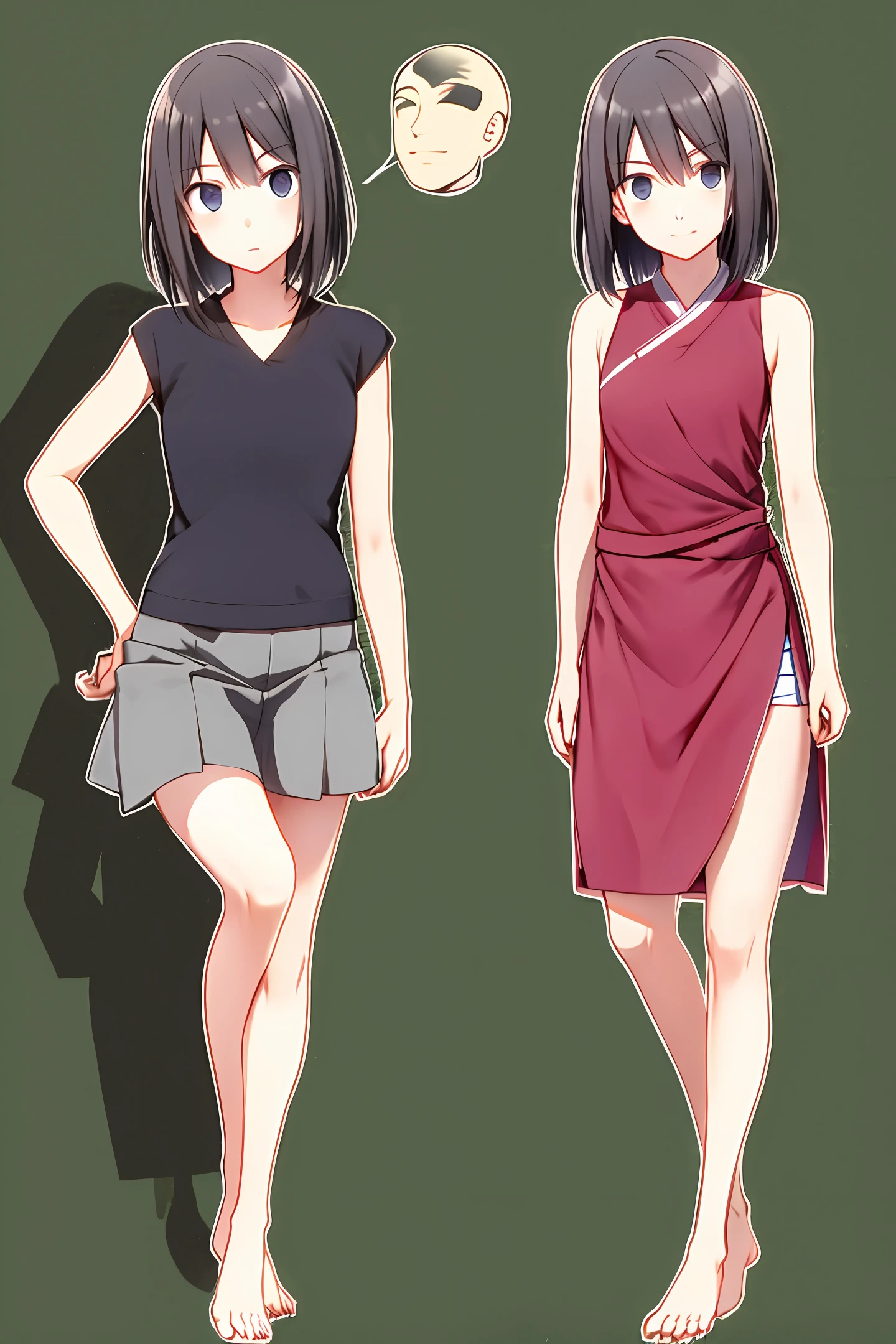 Ayaka Kamisato，Barefoot