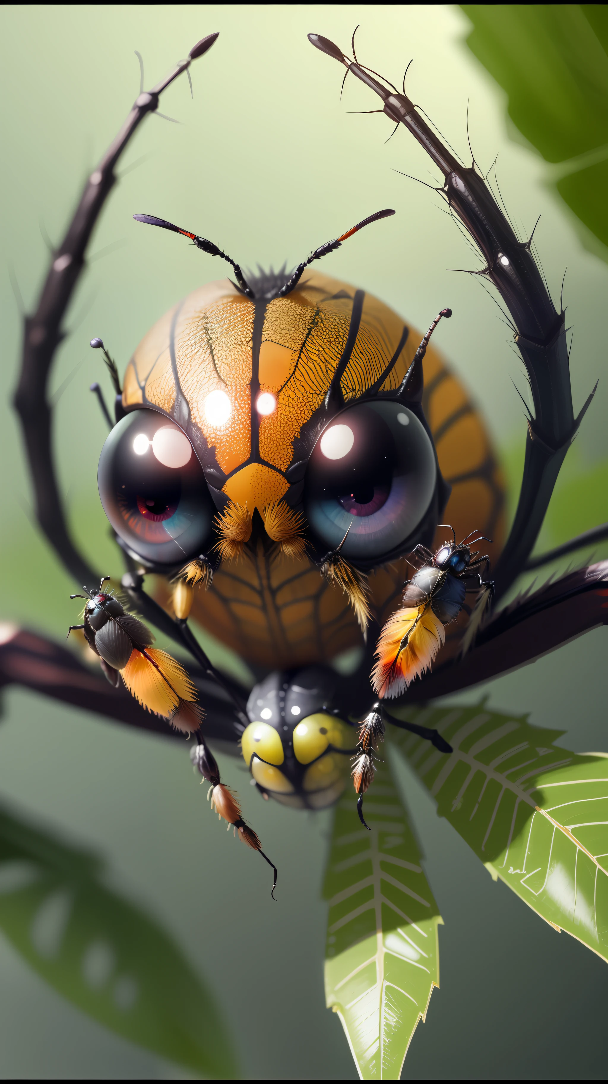 Insect,spider,spider in tree,spider eye,macro,macro spider,high resolution, high quality