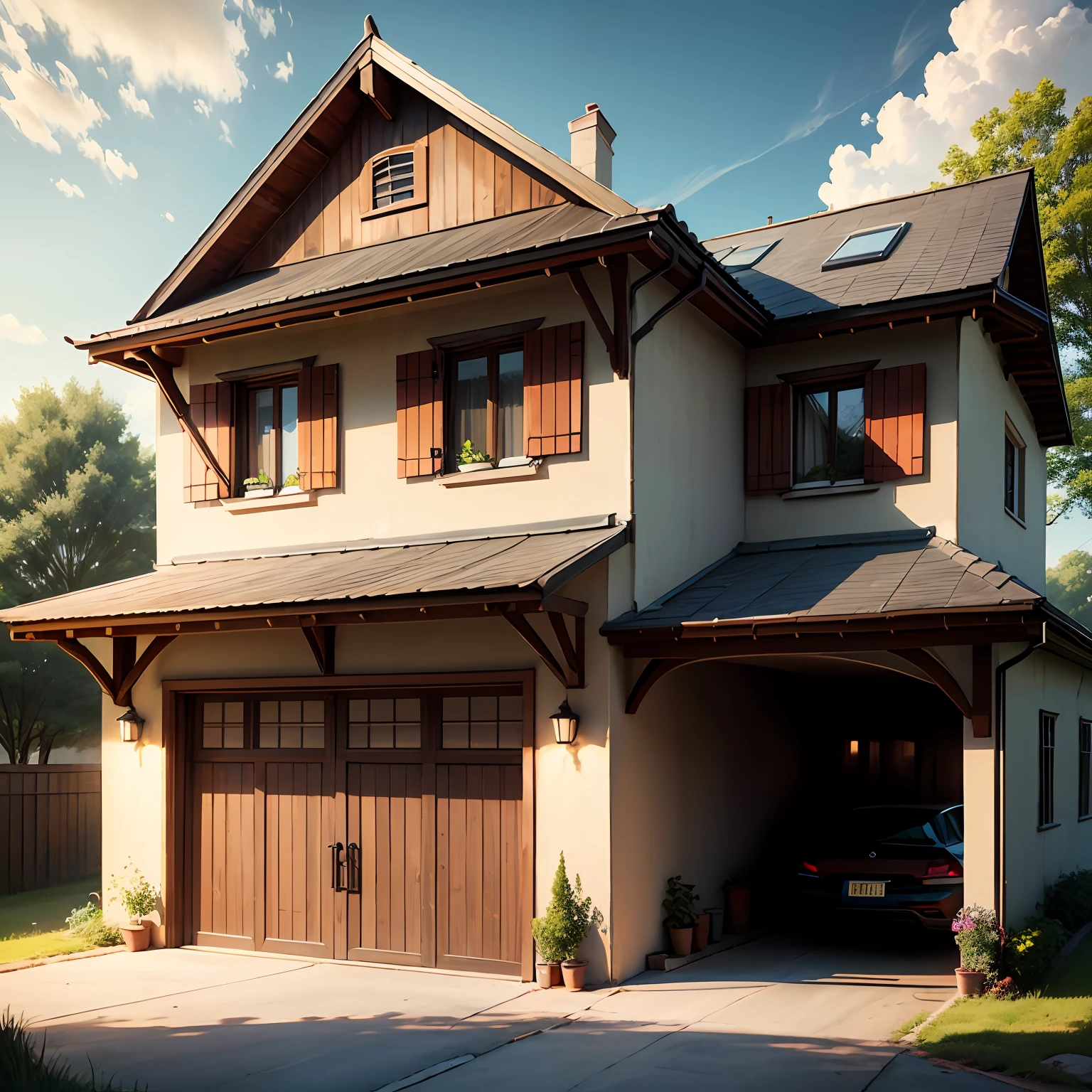 Country house,Three layers,car garage,modernization --auto