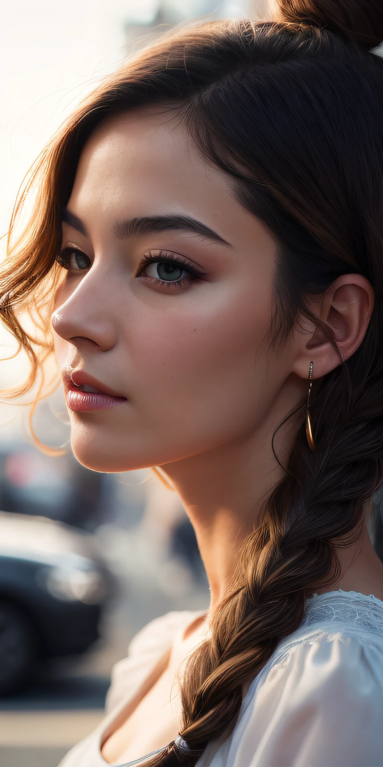 Beautiful mature Swedish college girl、a blond、In stylish outfits、Outside the street、((Slimed、小柄))、Hphotorealistic、The photograph、masterpiece、realisitic、真实感、photorealisim、highly contrast、Photorealistic Digital Art Art Trends Artstation 8k HD High Definition Detail Real、detaileds、Skin Texture、ultra-detailliert、realistic skin textures、armature、beste-Qualit、The ultra-Highres、(Hphotorealistic:1.4)、、hight resolution、detaileds、Raw foto、Sharp Re、 By Lee Jefferies Nikon D850 Film Stock Photo 4 Kodak Portra 400 Camera F1.6 Lenses Rich Color Ultra Realistic Realistic Textures Dramatic Lighting Unreal Engine Trending at Art Station Cinestill 800、((facial close-up))、(Curly hair in braids、Bun1)、suburb、