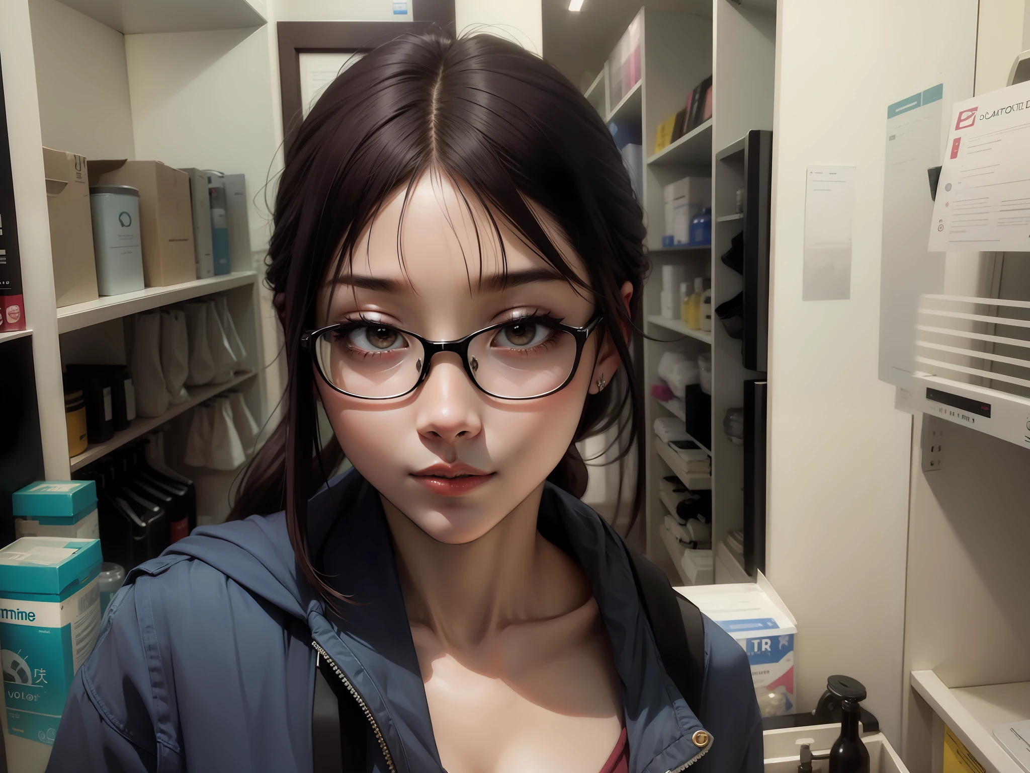 femminine、length hair、volutpuous