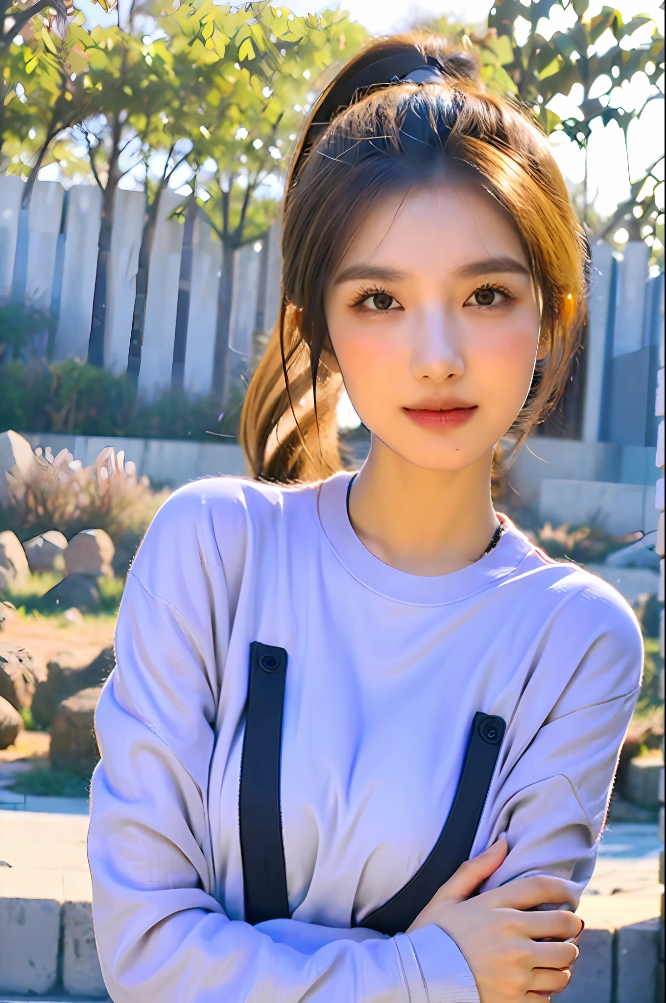 (8K, best quality:1.2), (masterpiece:1.37), (photo, photorealistic:1.37), (ultrahigh-res), half body, walking pose, shot from front, slow motion, female paladin wearing the full body, (light silver armour:1.2),(ornately decorated armor), (insanely detailed, bloom:1.5), (highest quality, Alessandro Casagrande, Greg Rutkowski, Sally Mann, concept art, 4k), (analog:1.2), (high sharpness), (detailed pupils:1.1), detailed face and eyes, Masterpiece, best quality, (highly detailed photo:1.1), (long blonde Hair, ponytail,ecstatic:1.1), (young woman:1.1), sharp, (perfect body:1.1), realistic, real shadow, 3d, (temple background:1.2), arms crossed over the chest
photographed by Canan EOS R6, 135mm, 1/1250s, f/2.8, ISO 400