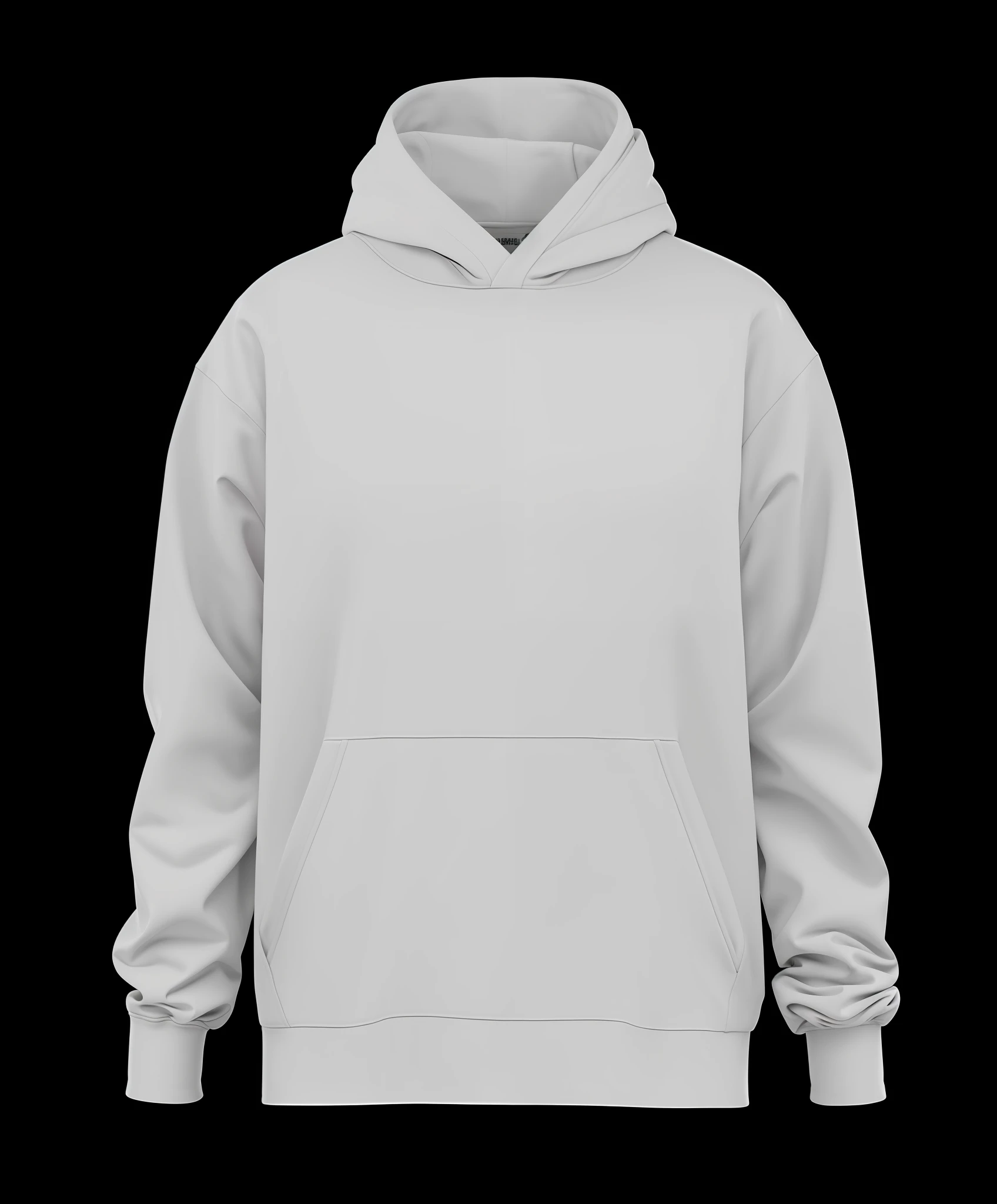 a white hoodie with a hoodie on the front and a hoodie on the back, no hood | | realistic shaded, hoodie, wearing a hoodie, realistic clothing, wearing hoodie, detailed clothing, wearing an oversized hoodie, white clothing, oversized hoodie, hoody, casual white garment, realistically rendered clothing, sports clothing, casual clothing, wearing a hoody