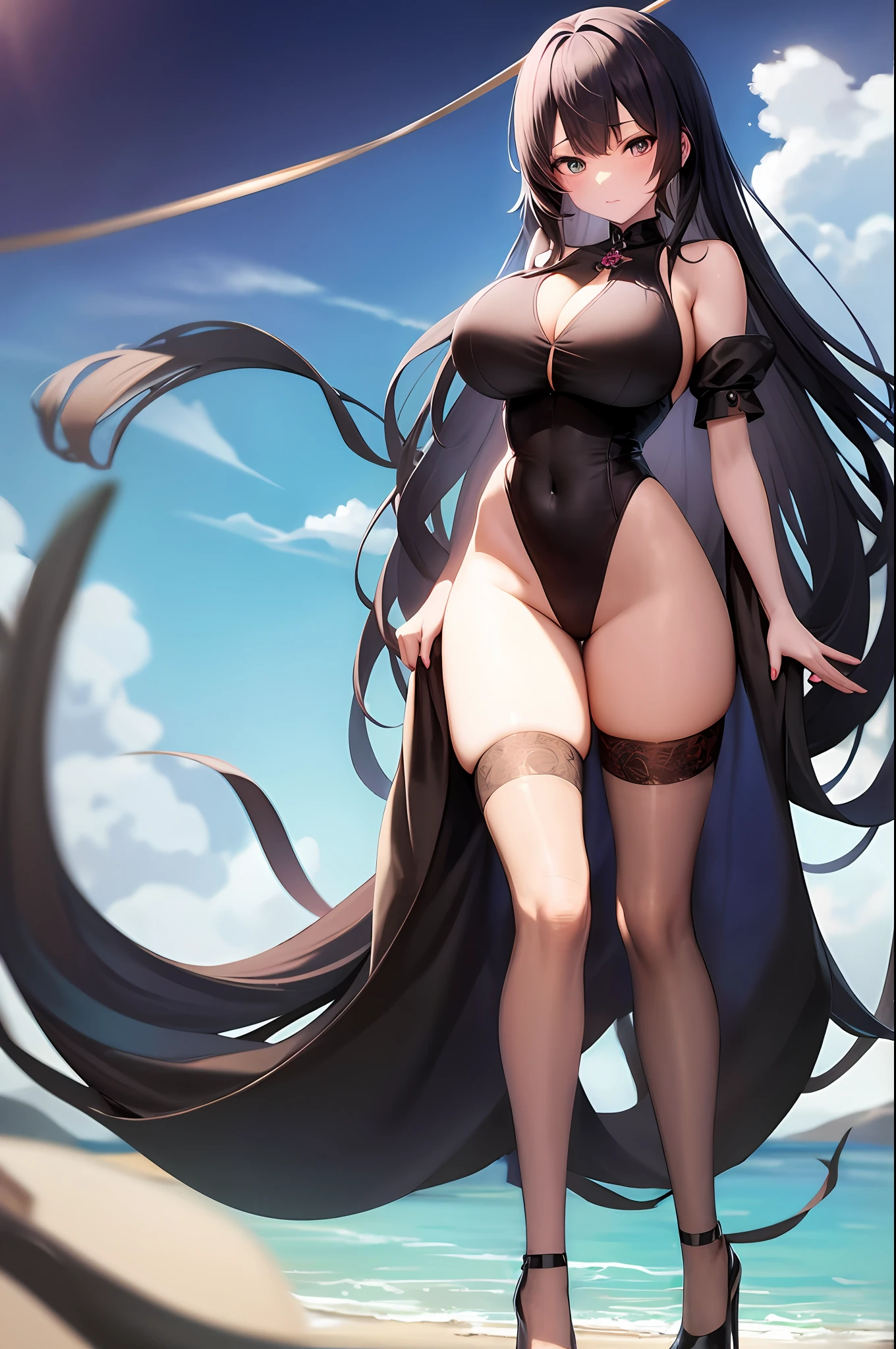 black lence stockings
