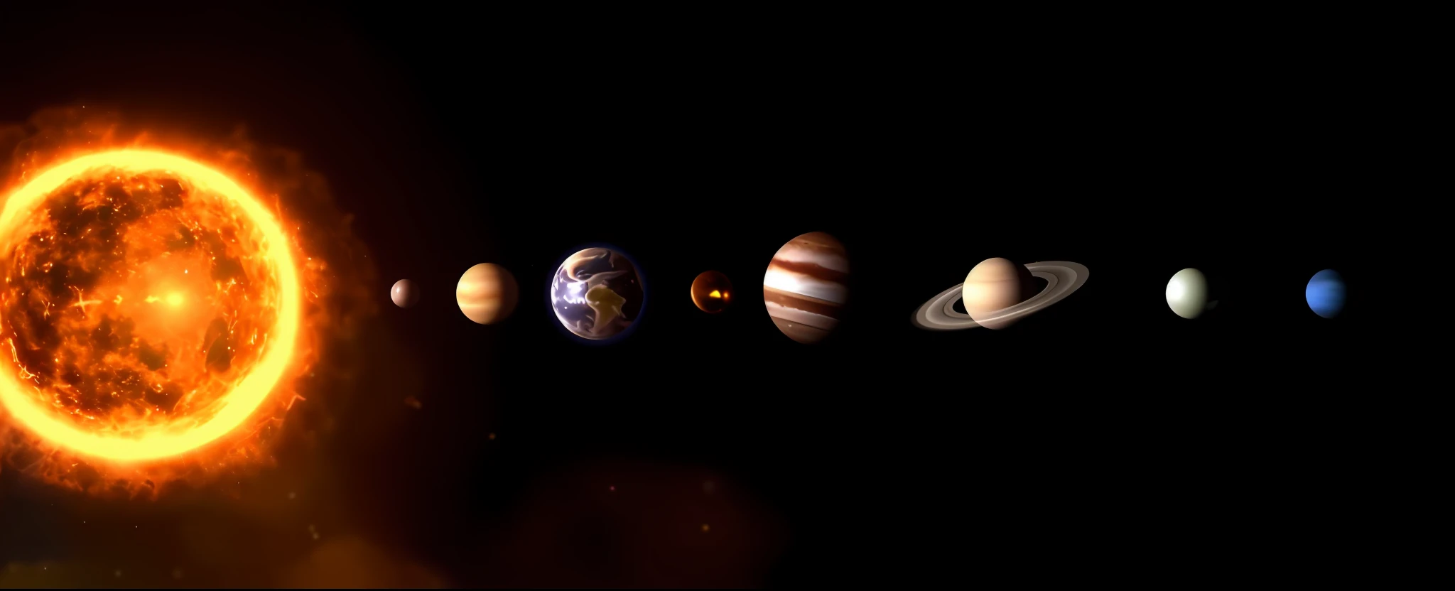 a close up of a solar system with eight planets in the sky, planets align, planetes, solar system, planet in the sky, planets behind, standing in the solar system, planet in the sky, five planets, large planet in background, planets in the background, covered solar system, Planets in orbit, planets orbit, visible planets in the sky, Planets and galaxies