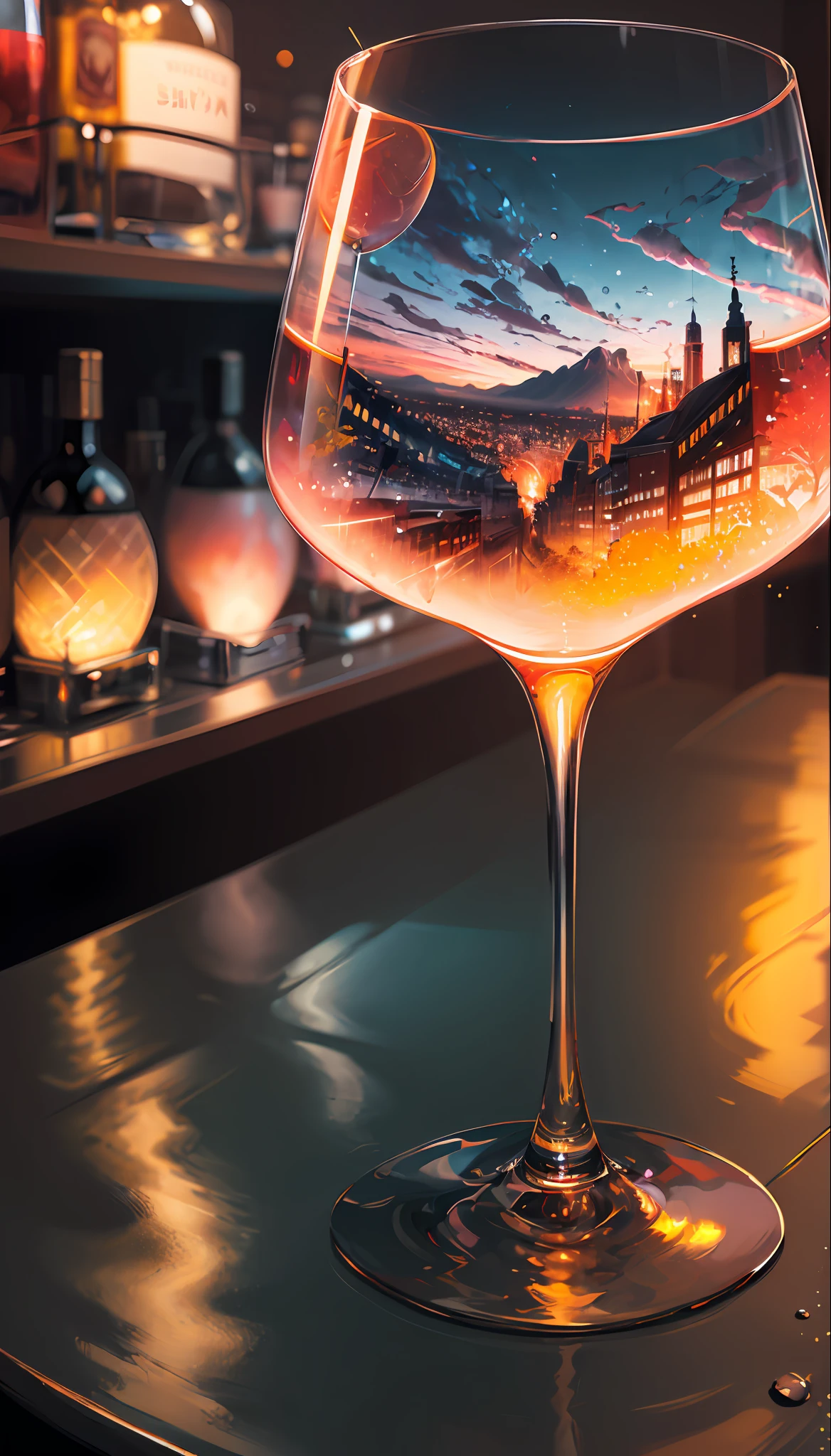 CocktailWorld, scenery, landscape, Street, Depth of field , ((blurred background)),
Masterpiece, Best Quality, ultra detail,