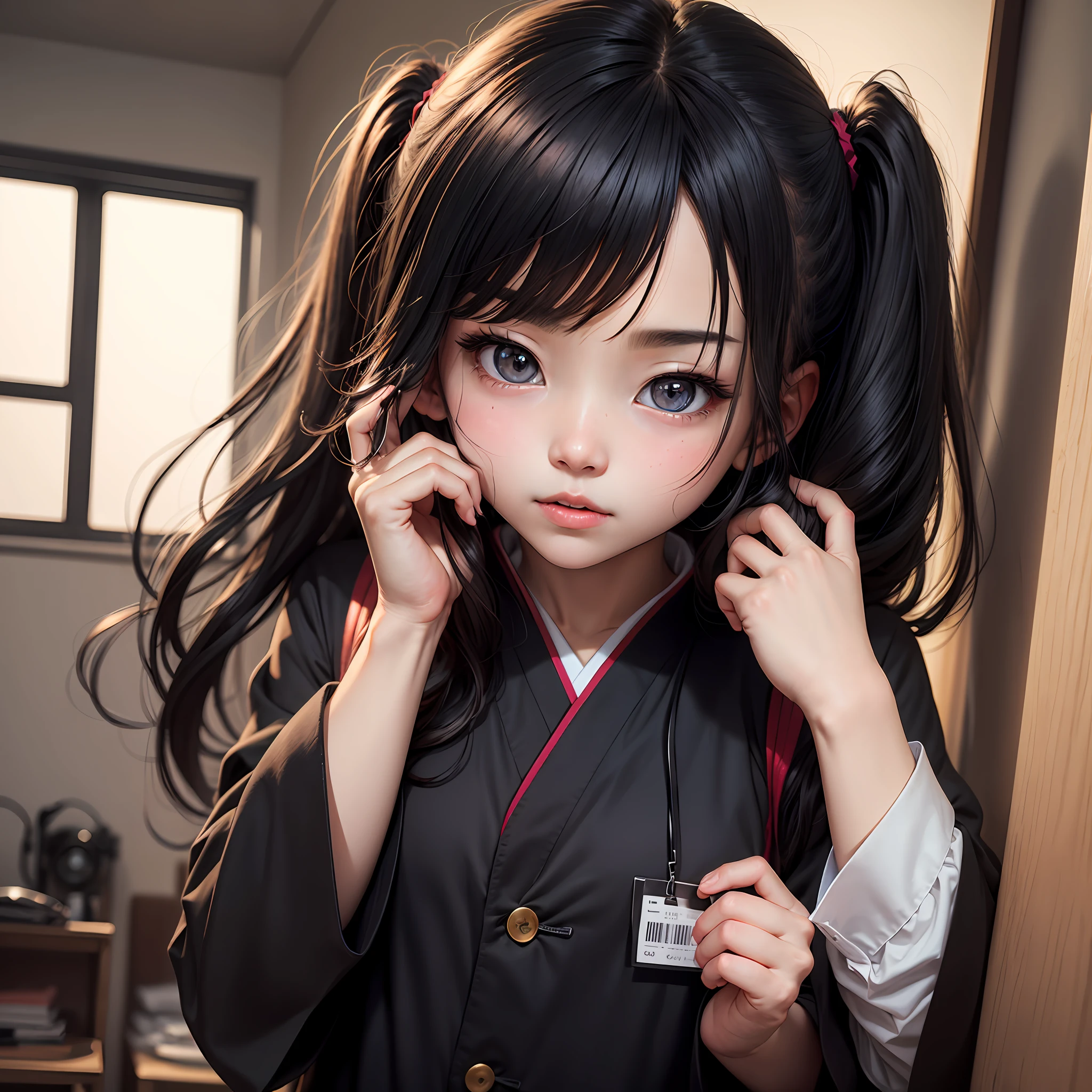 black color hair，Black pupils，pupils，校服，First love --auto