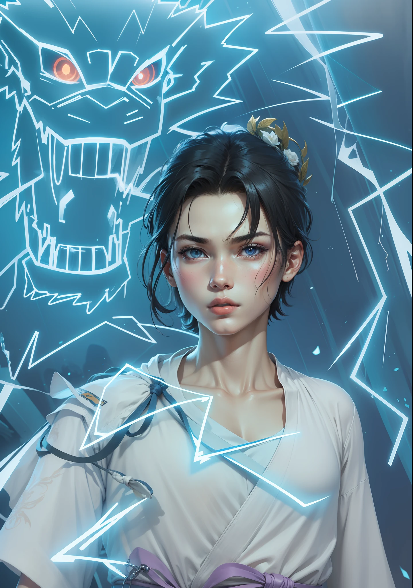 Junior Raiden white clothes