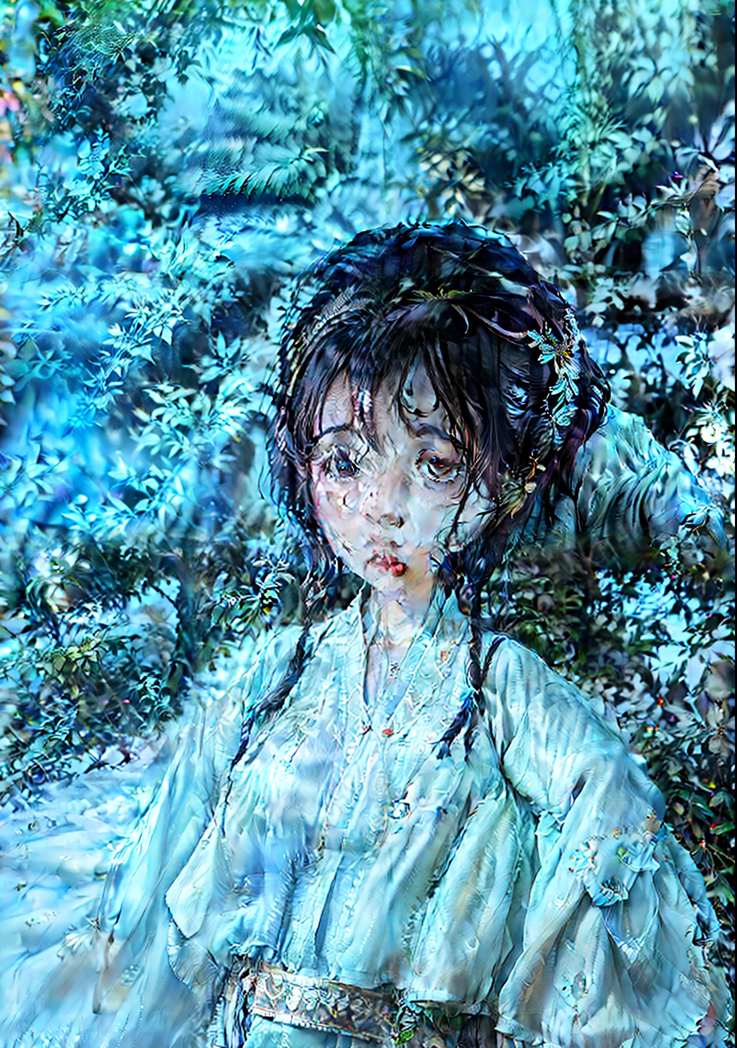 Junior Raiden White clothes Posture in control Composition adjustment