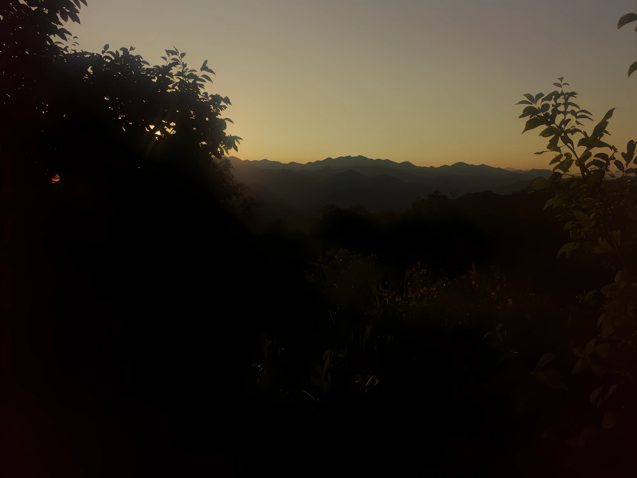there is a view of a mountain range from a distance, As night fell, sun setting in the background, mountains and sunset!!, sunset in a valley, Sunset view, Sunset in the distance, hills in the background, Sunset in the background, Sunset!!!, filtered evening light, Mountains in the distance, Sweet smell, dusk sunset in background, at the sunset, day setting