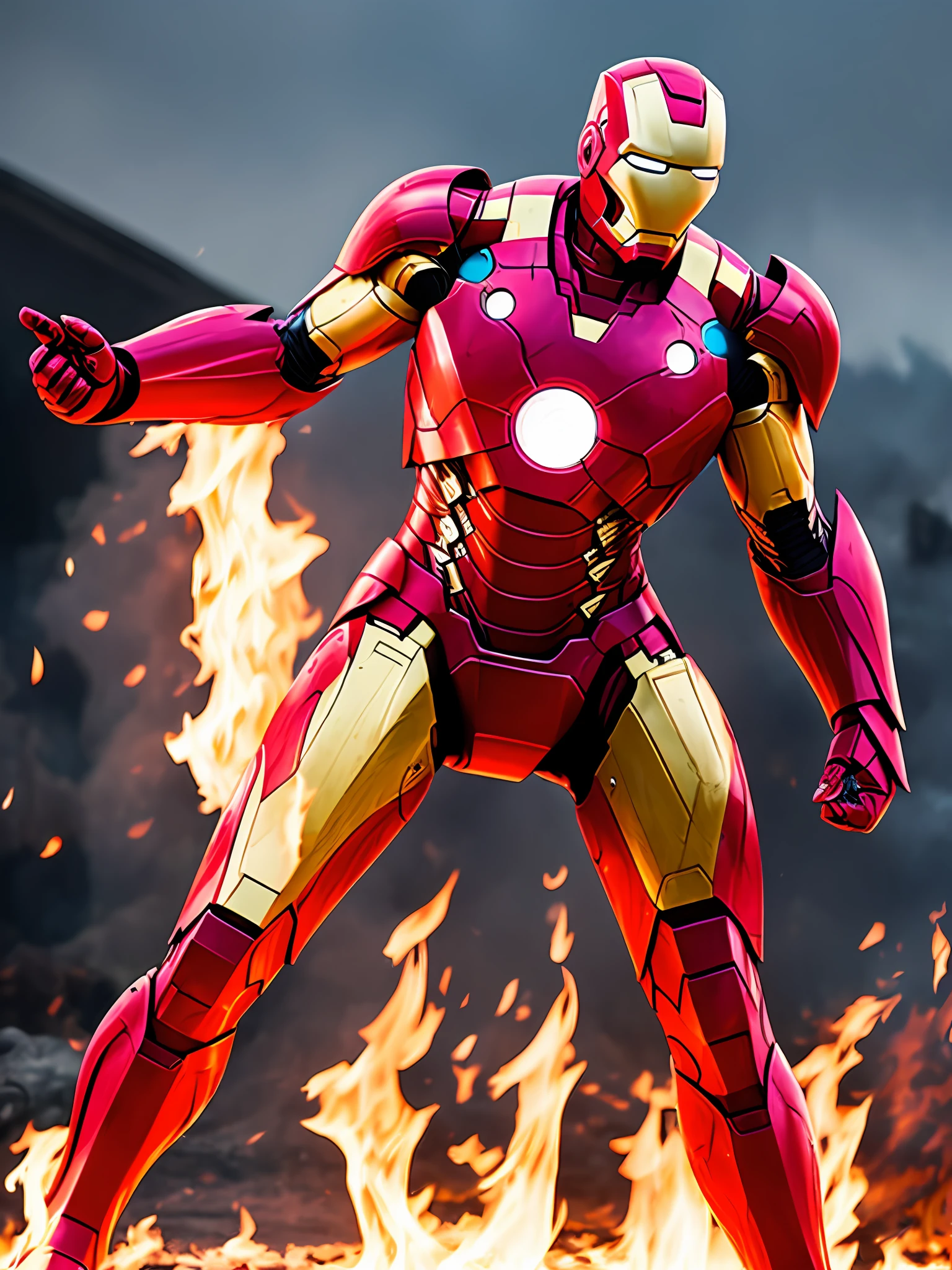 I don't know that Fire Dance is wearing the armor of Iron Man
