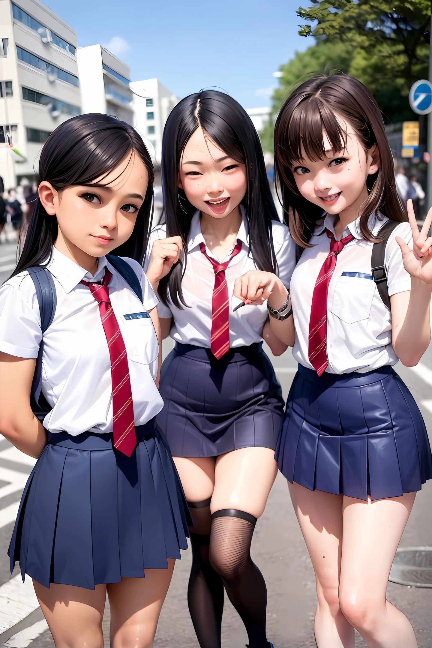 schoolgirls，nakeness，