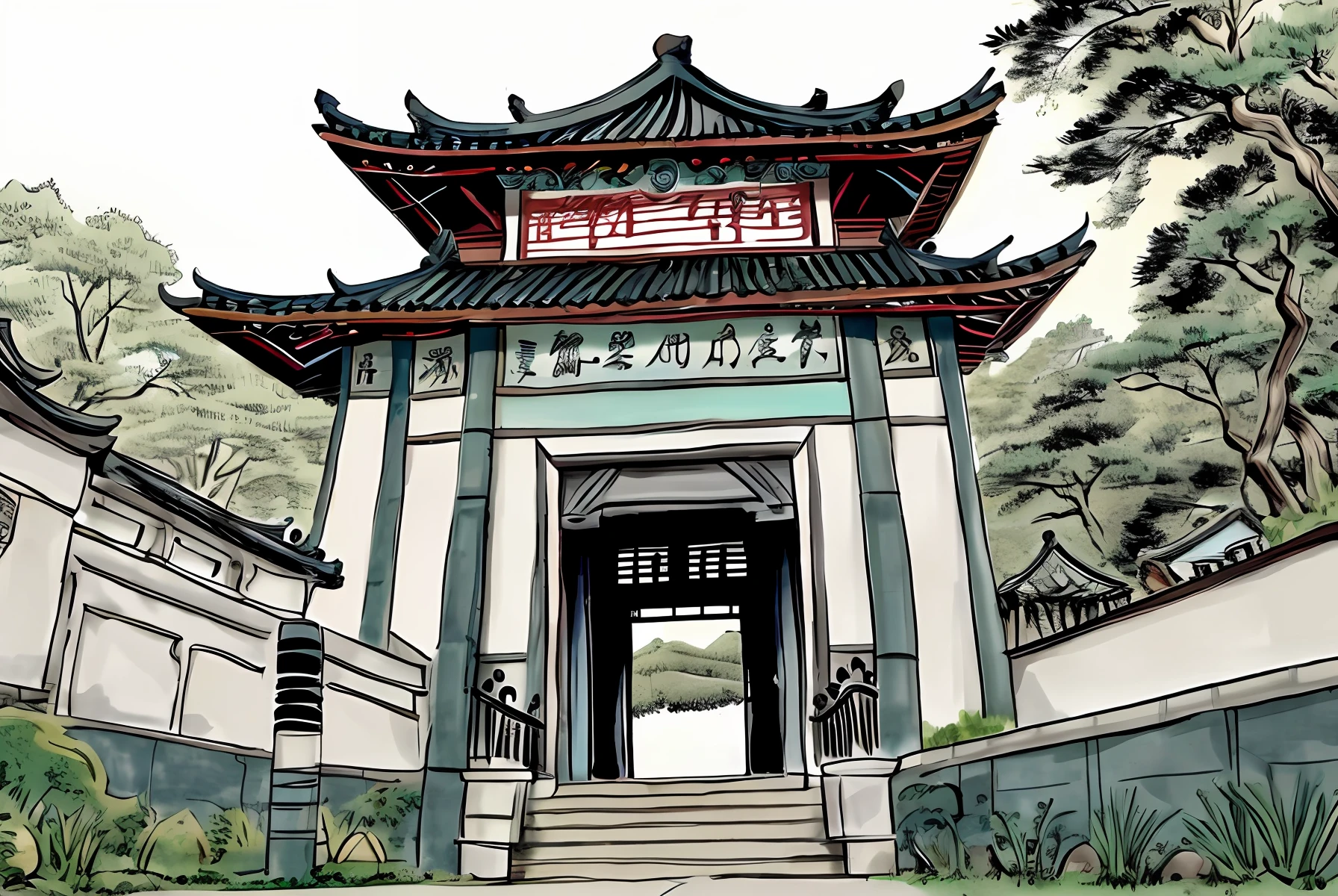 Help me generate a picture of the Duan Lan ancestral hall