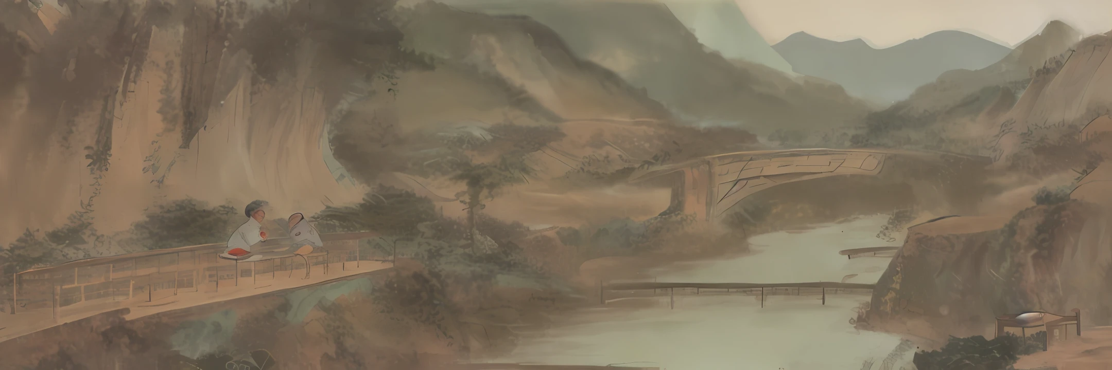 Wangshan River immersion moon