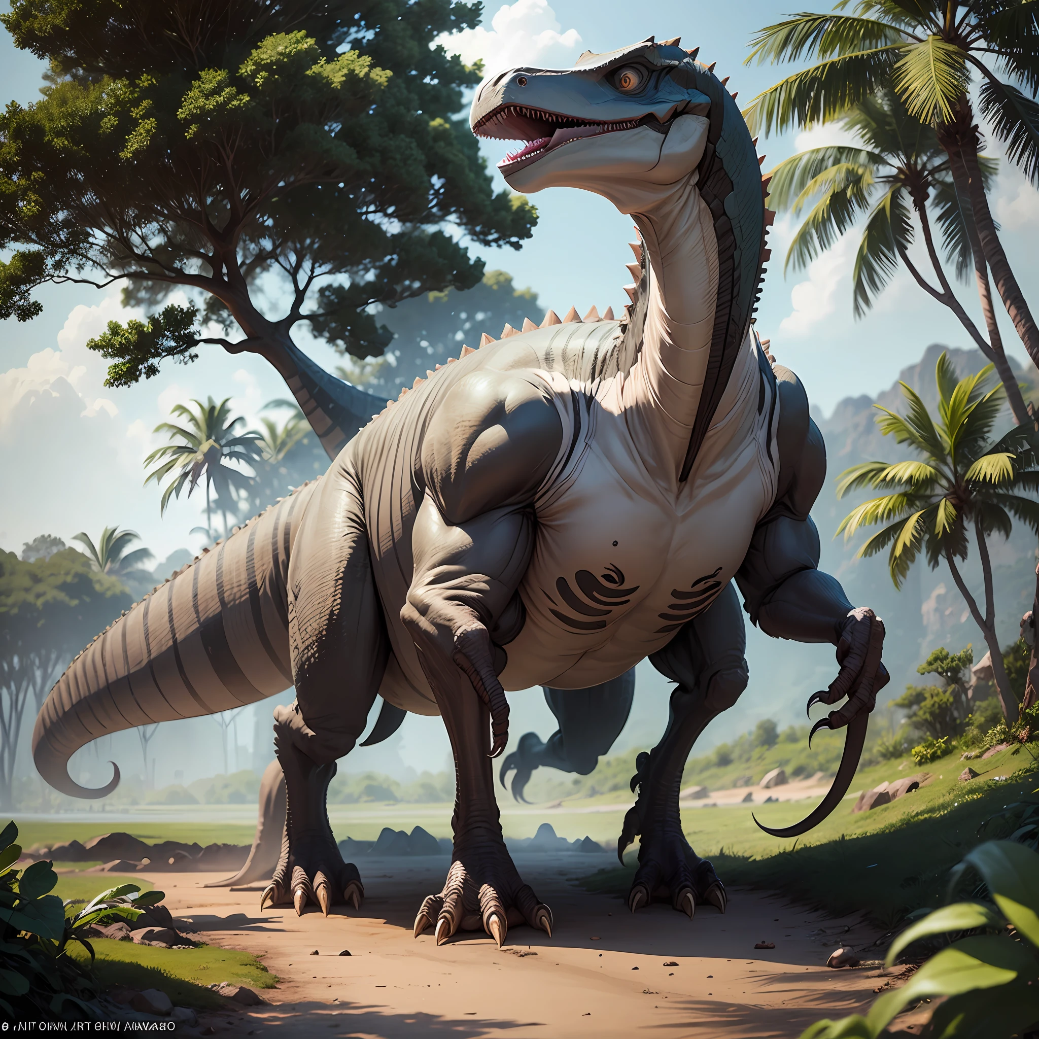 Installation art from the Jurassic world, misturado com tecnologia --auto