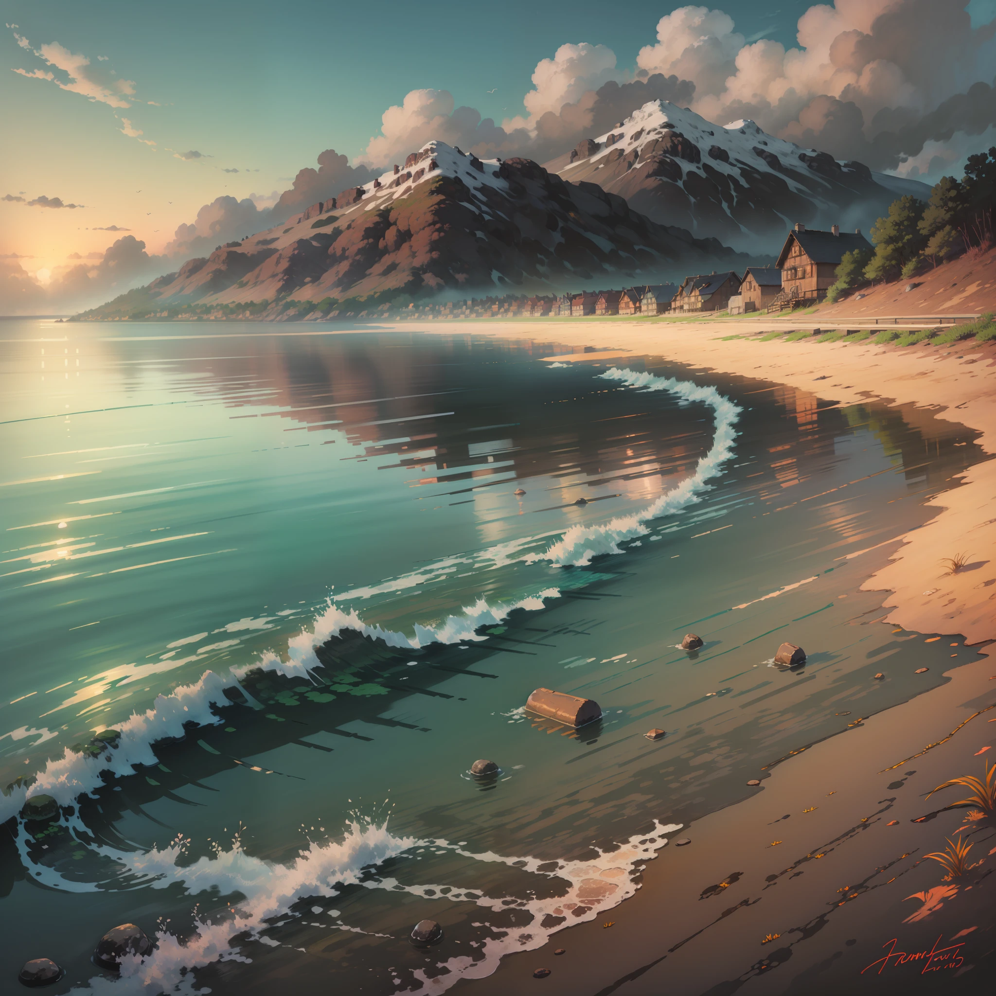 Hermoso Atardecer en la playa.