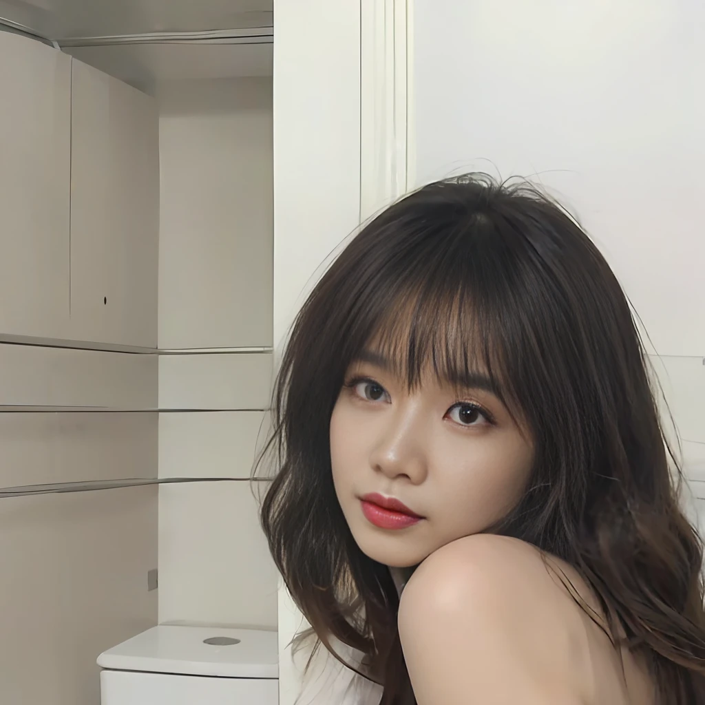 (best qualtiy，16k, tmasterpiece，The ultra -The high-definition: 1.3) ，（true to life，真实感：1.3），1girll，Korean beauty student，Salt outfit， JK school uniform，(oversized boobs：1.5)，(Slender legs，Smooth and white)，