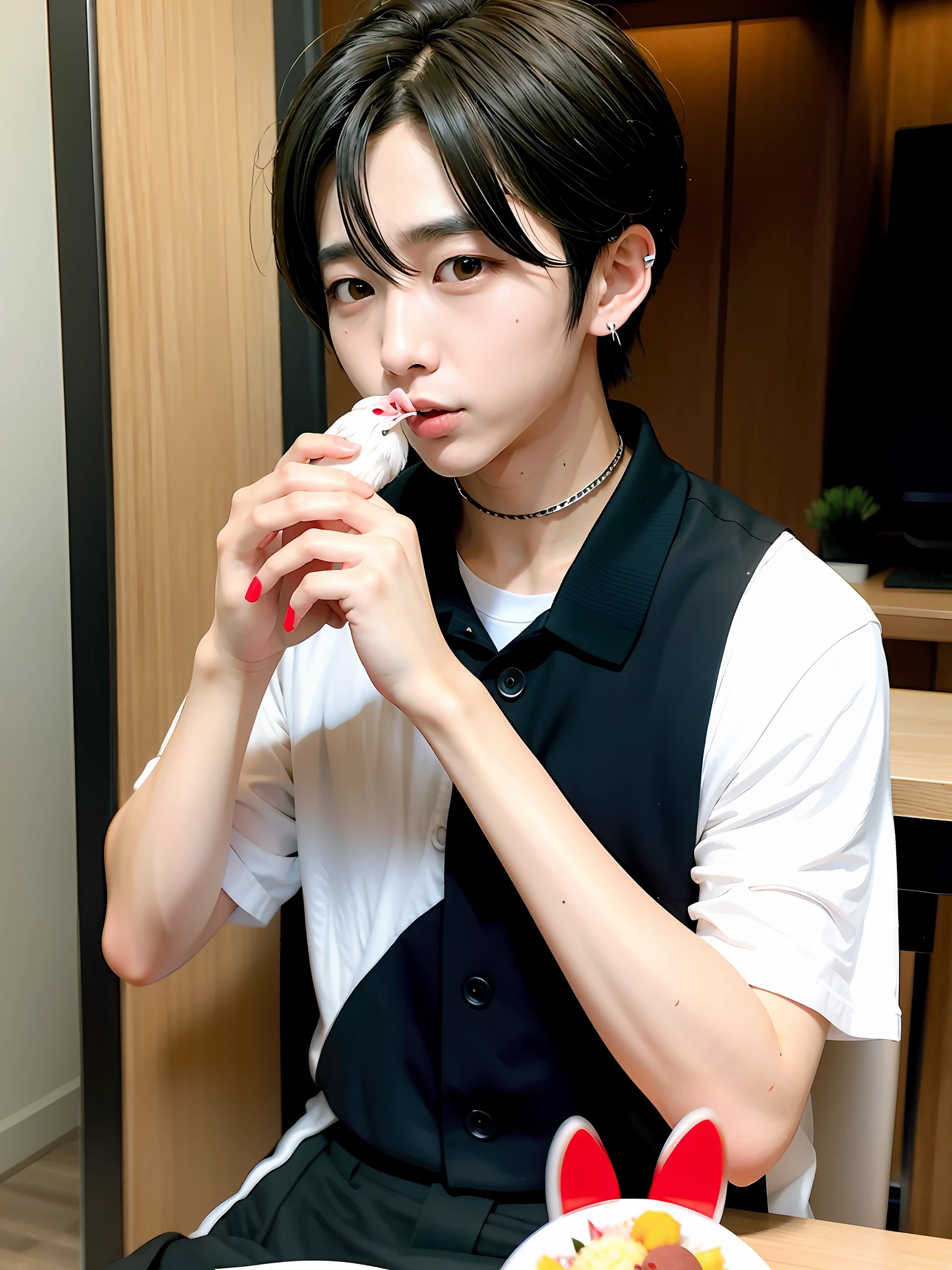 Cai Xukun beats the hen