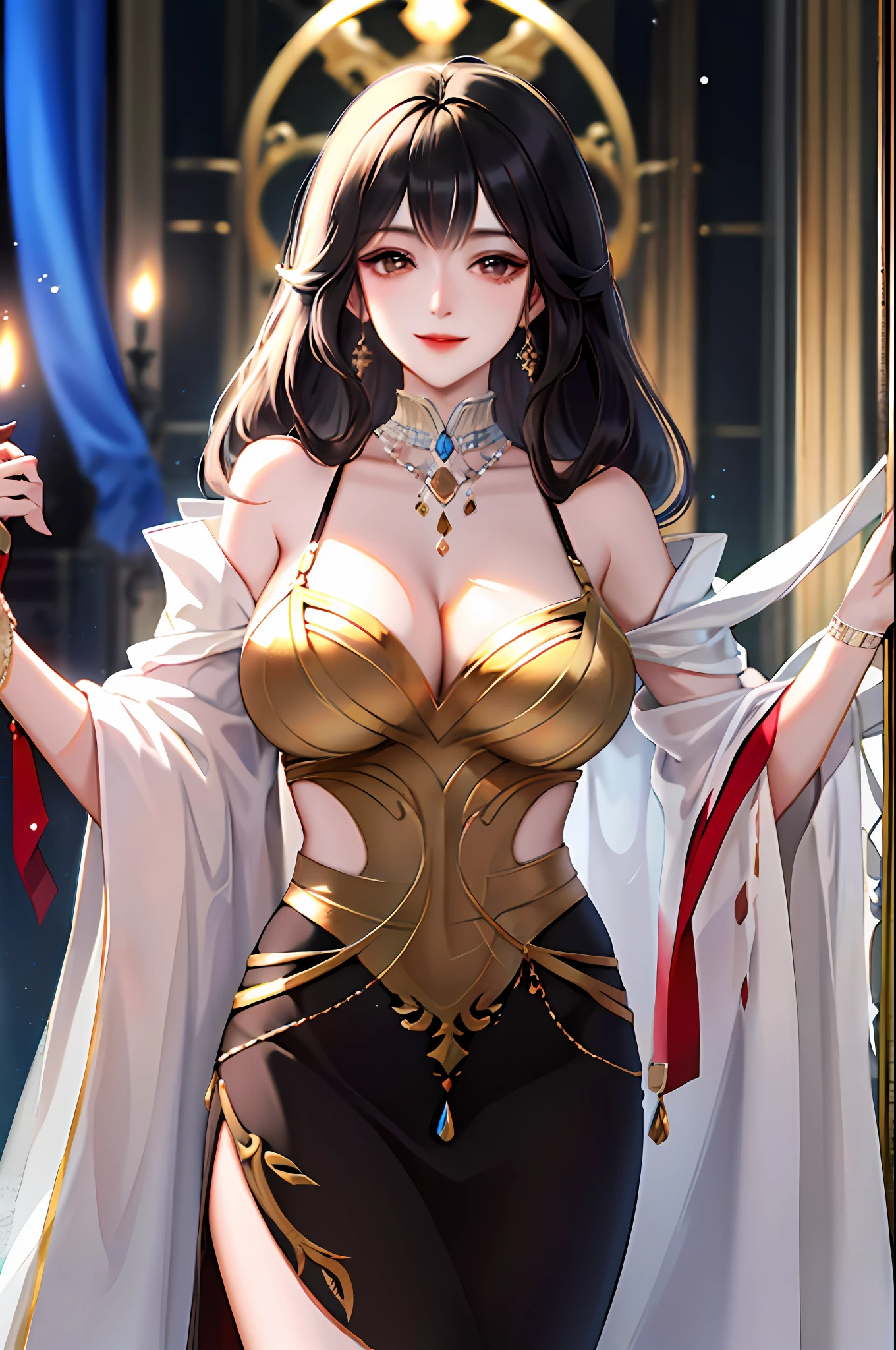 like big breasts,ssmile,volutpuous,Slim,A dark-haired,,long skirt,Royal sister,tmasterpiece,High Picture Quality