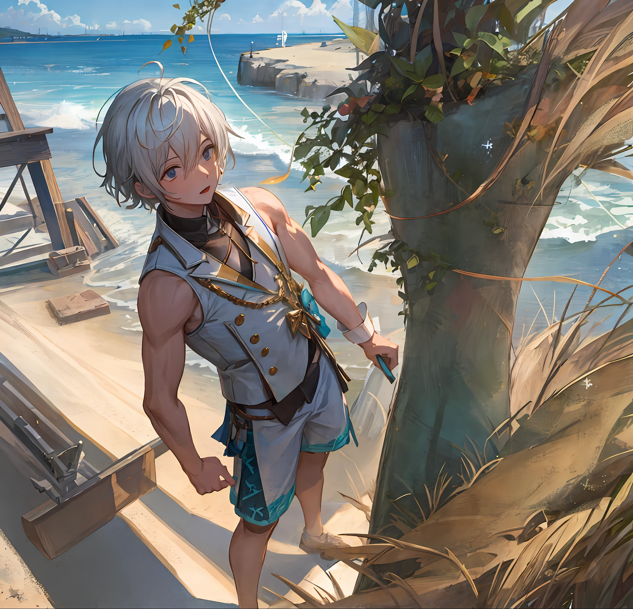 schoolboy,anchor,sing