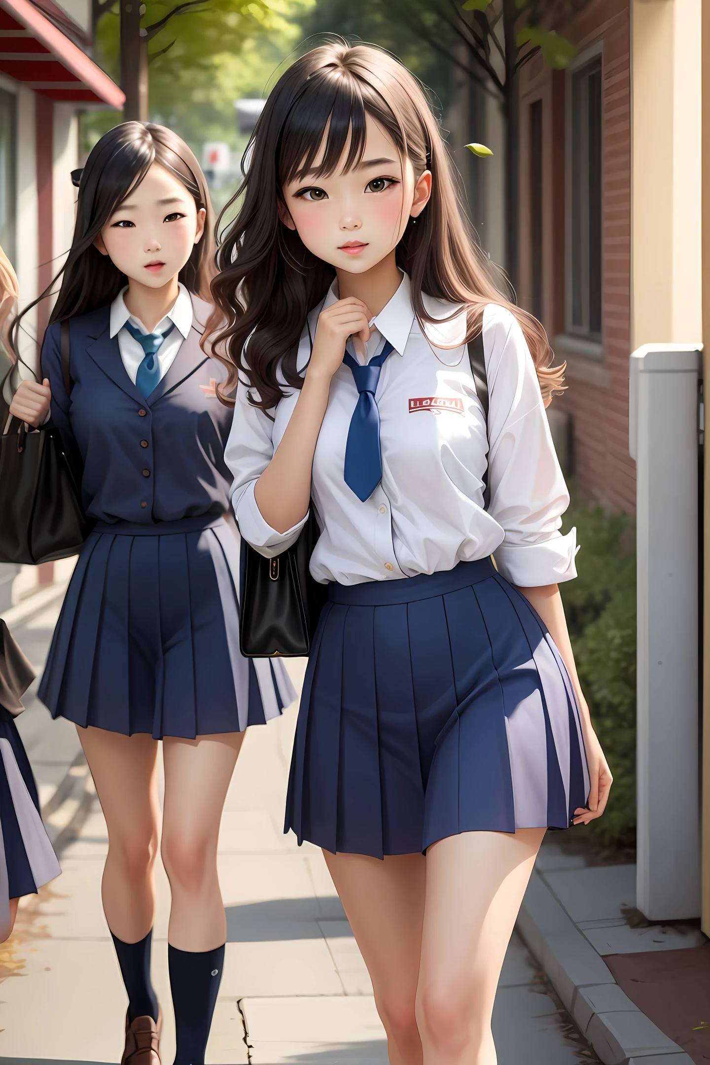 schoolgirls