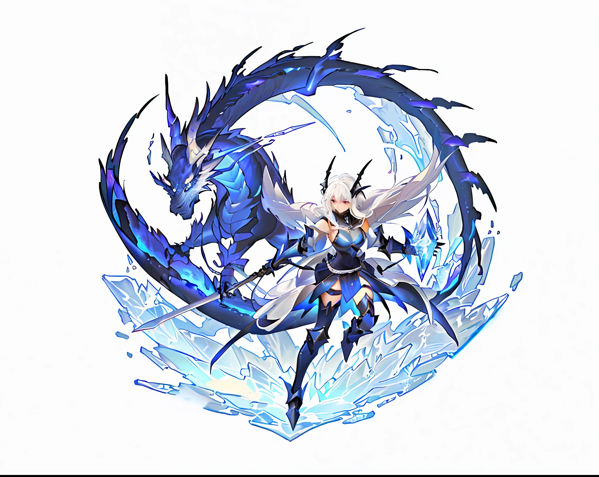 anime character with a sword and a yellow light, mystical atlantean valkyrie, Ice crystal armor, sliver ice color reflected armor, mystical anubis valkyrie, Dragon Knight, style of ghost blade, clothed in ethereal battle armor, grimdark paladin, luminous water elemental, this character has cryokinesis, in opal armor, Dragon inspired blue armor