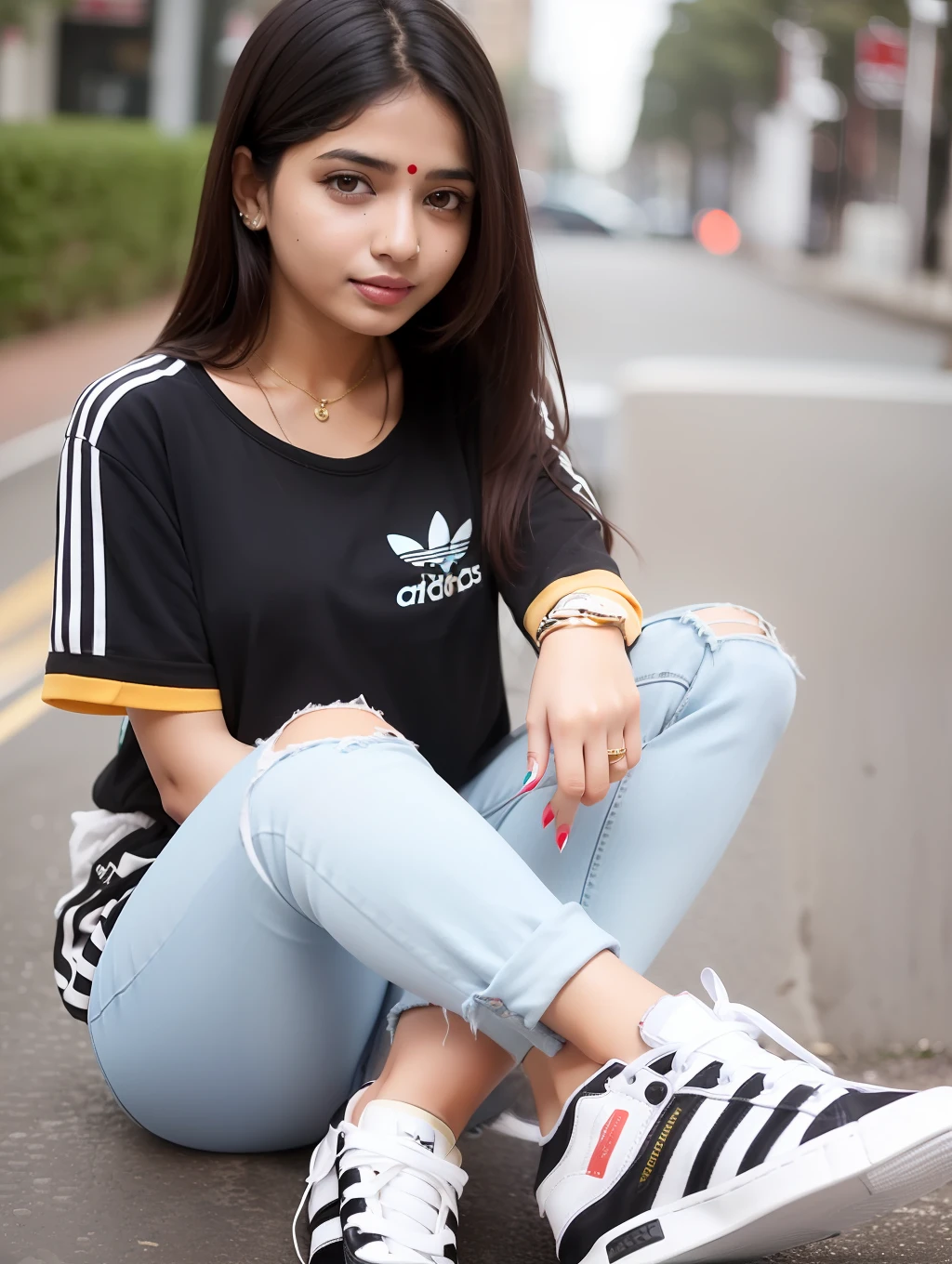 Hot india sexy🇮🇳 girl, Supreme,(ADidas) Levi's  short jeans,Brand clothes,nick sneakers, city place