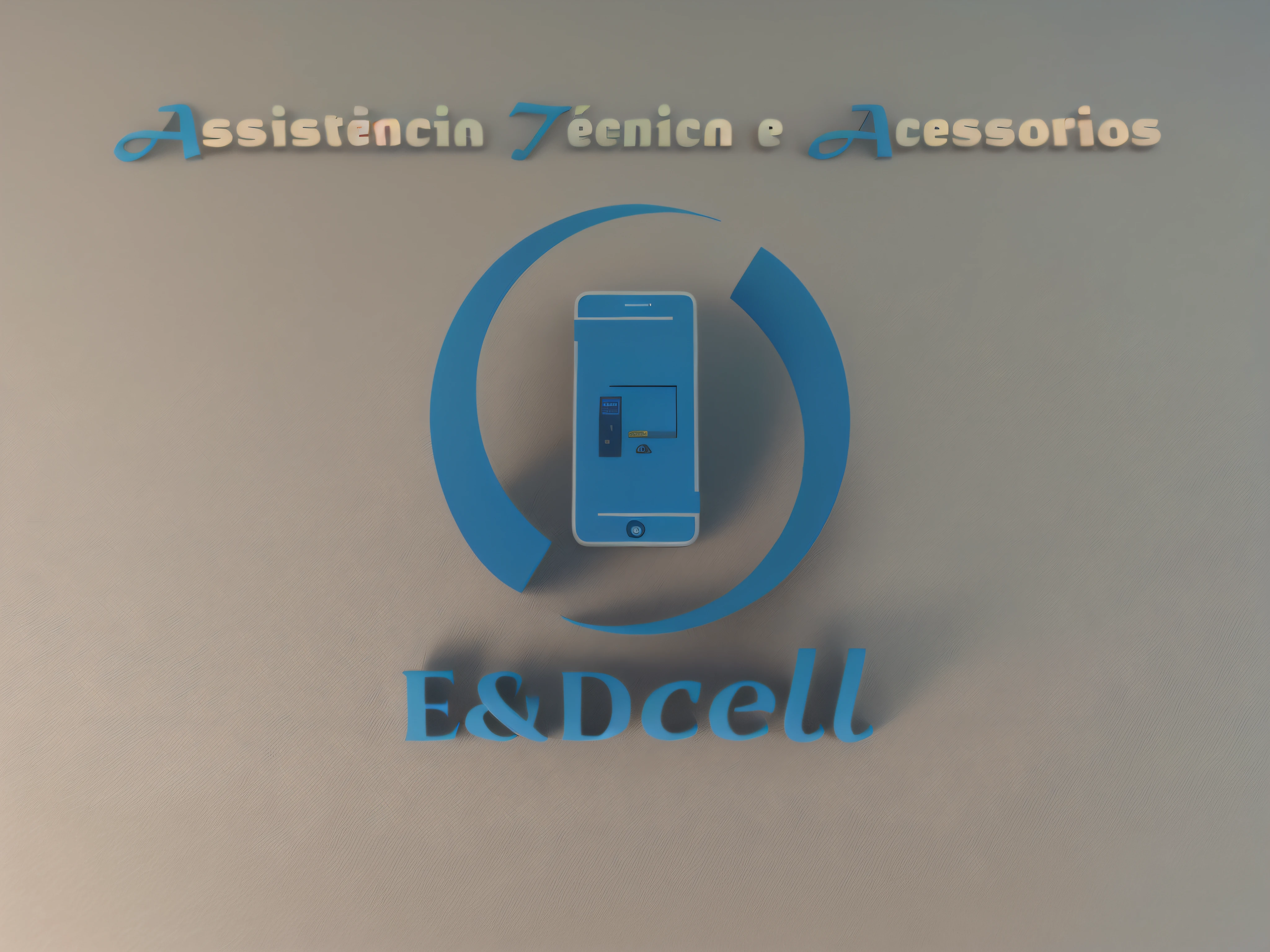 um celular com as palavras e & d cell, super saiyajin, cabelo requintado, Arm representation, corpo de cabelo branco e azul, sapatos requintados, representation of the eyes, cabelo requintado, caixa cega popmart, textura de argila, pisando na terra, fundo preto e branco, natural lightning, a maioria de boa qualidade, super detalhe, arte 3D, c4d, renderizador OC, 3D-rendering, 8k