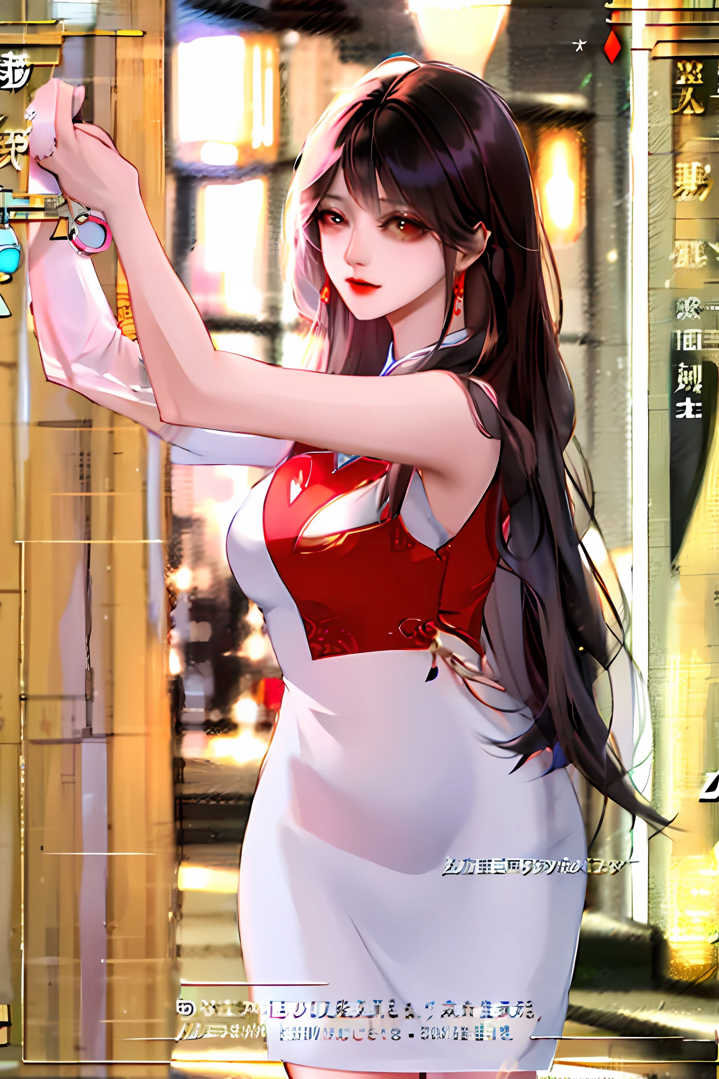 on cheongsam