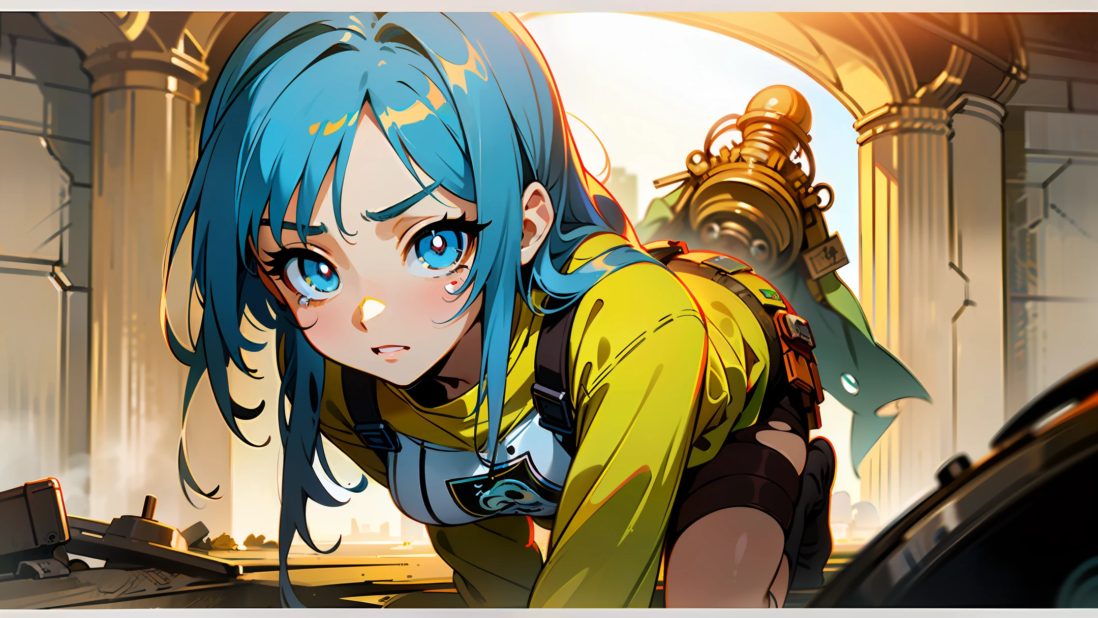 (Perspective), ((masterpiece))), ((best quality))), ((ultra-detailed)), (highly detailed CG illustration), ((extremely delicate and beautiful face)),(masked ), cinematic light, absurd clothing, ung girl, ((character sheet)), concept art, ((full-length)), (masterpiece:1.2), (best quality:1.3), (single background, white background: 1.3),(CHARACTERS OF THE POST-APOCALYPTIC WASTELAND WORLD)))), (( Characters WANDERERS RAIDERS)), ( MAD MAX concepts))))), (( beautiful face)), (( high-quality face)), ((((beautiful anime eyes of the characters))) , ( high-quality anime eyes of the characters), (((quality anime pupils)), ((beautiful anime pupils)), (( beautiful shape of anime eyes)) , (( beautiful shape of anime pupils)), (( all faces with anime eyes)), ( simple anime eyes of the characters))))) (( bare skirt))) (( eyebrows indignant) ) ), wet skin, water , ((( very erotic pose))) , ((( post-apocalyptic wastelands)))), crossout frenzied, bright hair, (((very torn clothes))), the atmosphere of the post-apocalyptic world, (((tear each other's clothes)))) , (((pull clothes))), ( (((