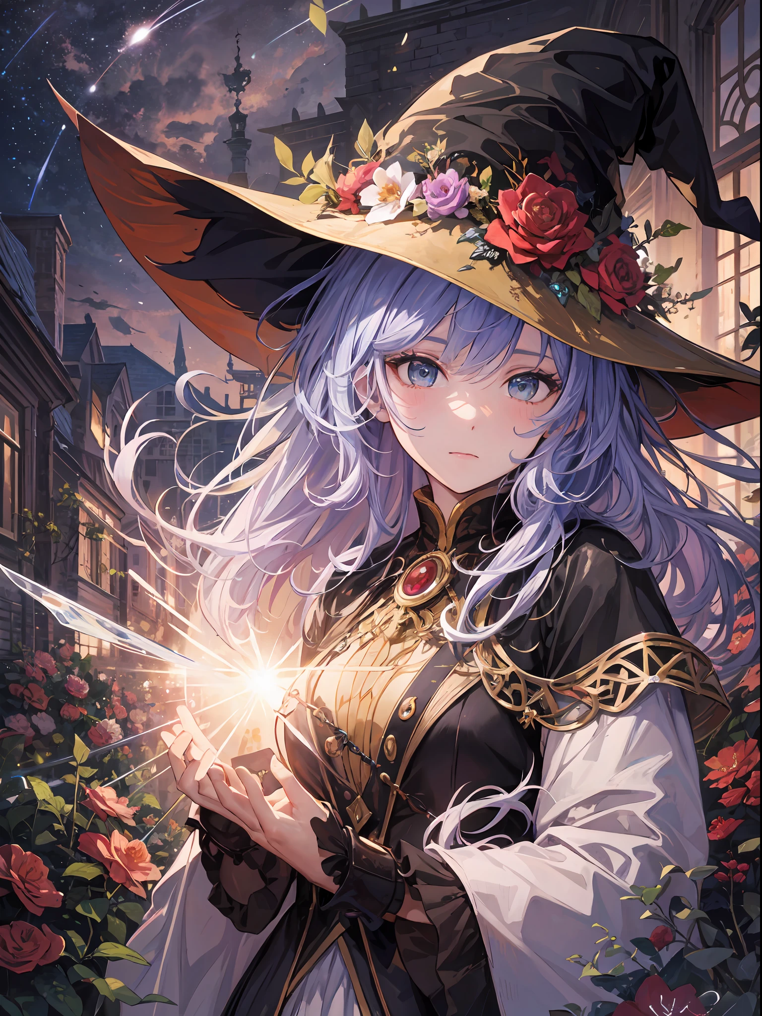 (Master Masterpiece、beste Quality、highestres、offical art、Beautifully Aesthetic:1.2)、(Master Masterpiece、beste Quality、beste Quality、offical art、Beautifully Aesthetic:1.2)、(Master Masterpiece、beste Quality、beste Quality、offical art、Beautifully Aesthetic:1.2)、(1girls:1.3)、extremely detail、(Fractal Art:1.3)、colorfully、Supreme Details、「Enchanting witch from another world」This painting titled、It depicts a captivating beautiful witch manipulating magic in the castle gardens without limits。The castle spreads out、The garden there is、It creates an atmosphere as if a door to another world has appeared..。
Standing at the center is、Beautiful witch in a sophisticated dress。His face is meticulously drawn.、He has a profound expression on his face, as if he strongly wishes for something.。In her hand is a luxurious wand.、From that wand is emitting mighty magical powers。 The magic cast is、It was released as an explosive force from the tip of the wand.、The energy that reverberates through the garden as a beam of colorful light is very powerful.、A beam of light makes a large trajectory in the sky。
The charm of this painting is、The mighty and enchanting beauty of the witch、ve、It skillfully captures the mystique of the garden.。 、And the witch's facial expressions and movements are very realistic.、It has the power to draw the viewer into the place。
Moreover、the light and shadow production is also stunning。The beam of light emitted by the cane is、Illuminate the gardens and castle、pure、Creates a sense of distance from the visual light source to the witch.。Quality produces realistic images、It can convey visual beauty and story appeal at the same time。
This is、Not only visually appealing works、It is a work that further enriches the visual experience by drawing a story.。 」We are thinking about the theme to the fullest。The images are very realistic and、Very detailed and、Must be a high resolution 16k。Sony F and 24-105mm f / Use a Sony Alpha 4 mirrorless camera with 1G OSS lenses。ISO sensitiv