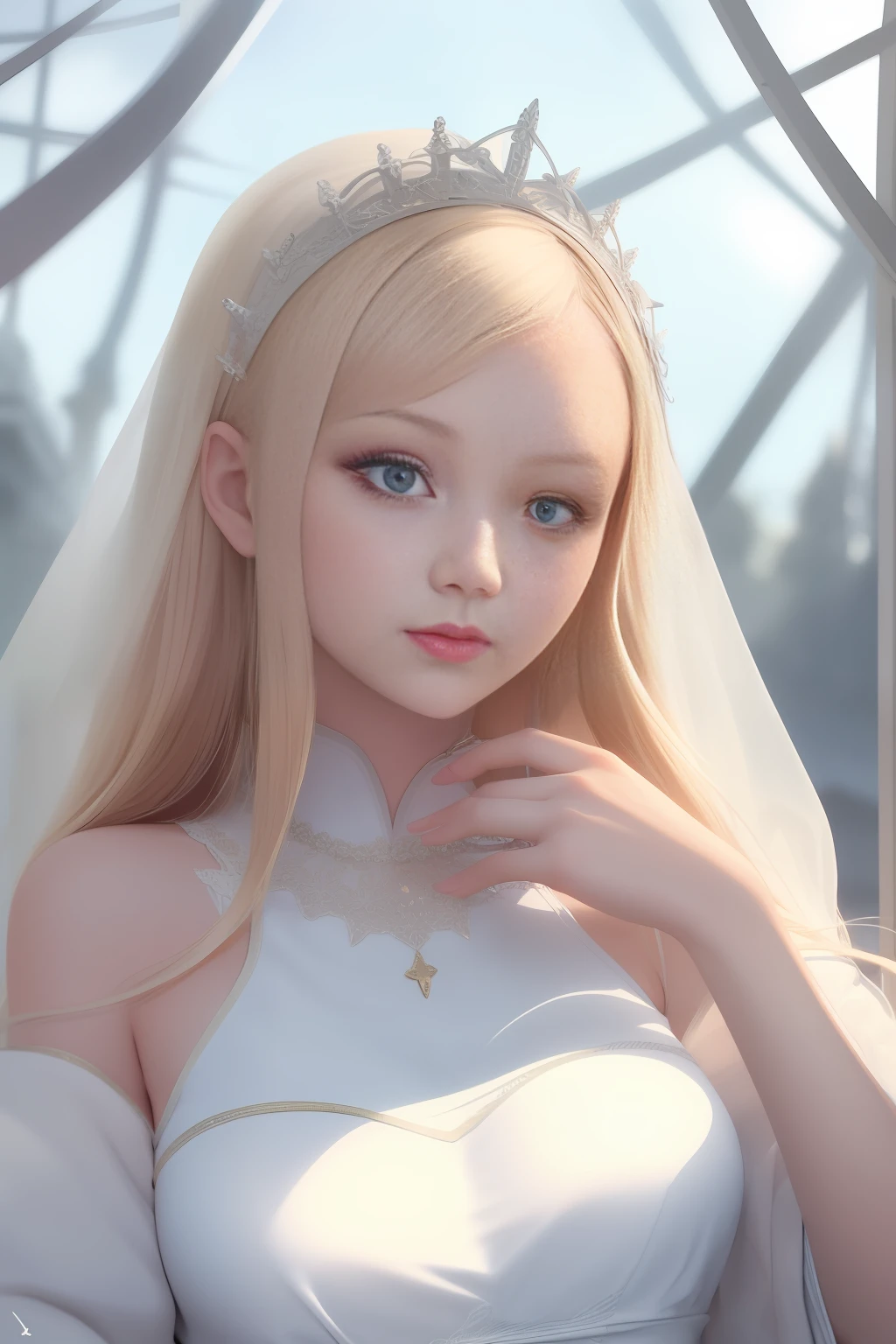 Girl in white