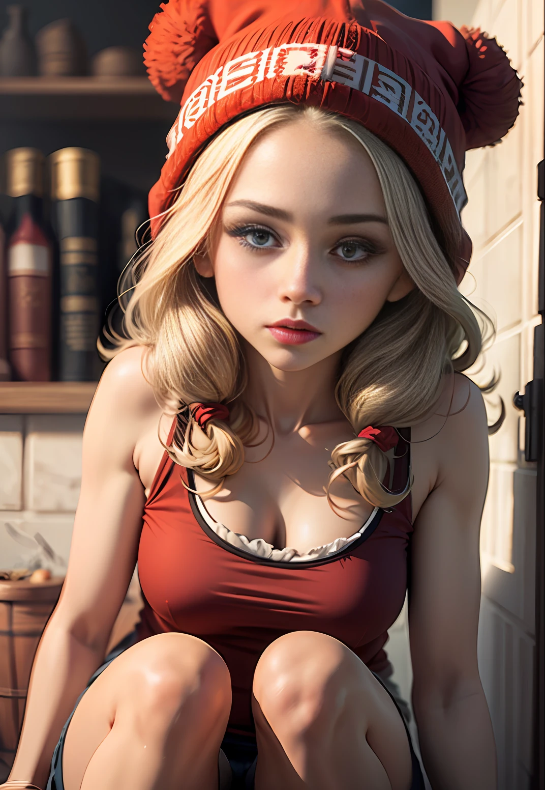Uma garota com gorro vermelho. Lunta cotra lobo mal. Disney. V1. H D --auto