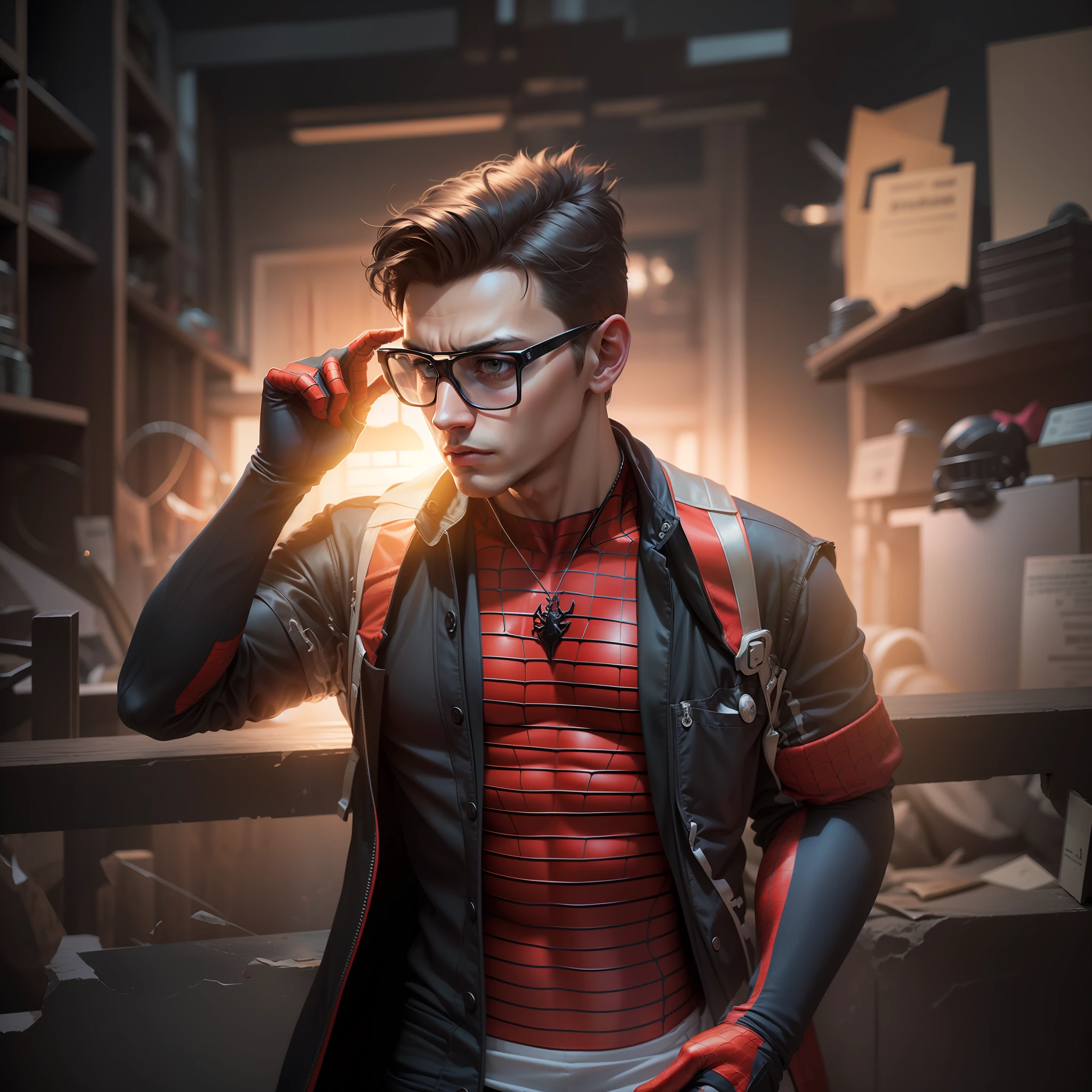 Change bg & Spiderman body ultra realastic
