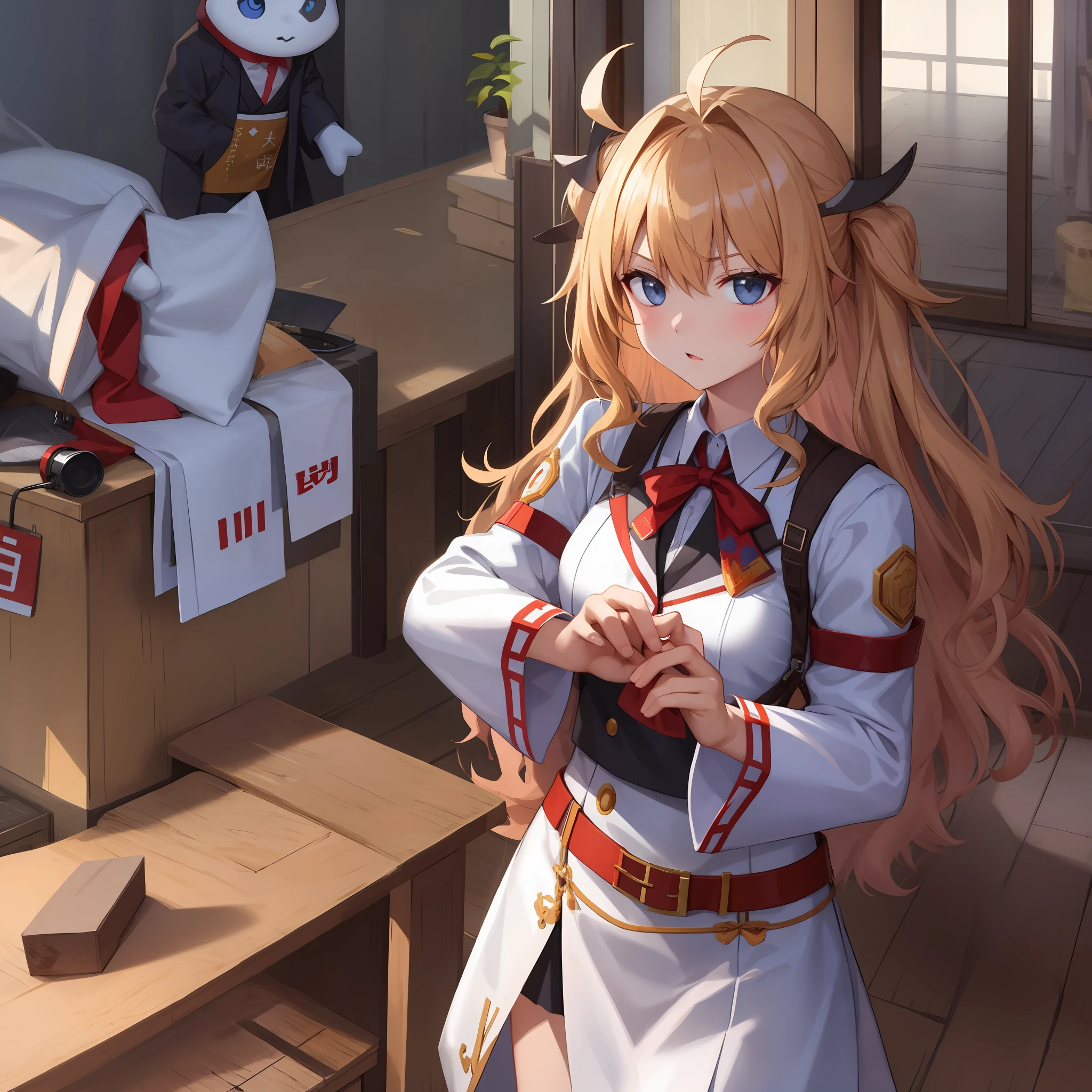 mtu,Texture,stately,Caucasians,curlies,年轻,The demeanor is smart,Hold the coercion,校服