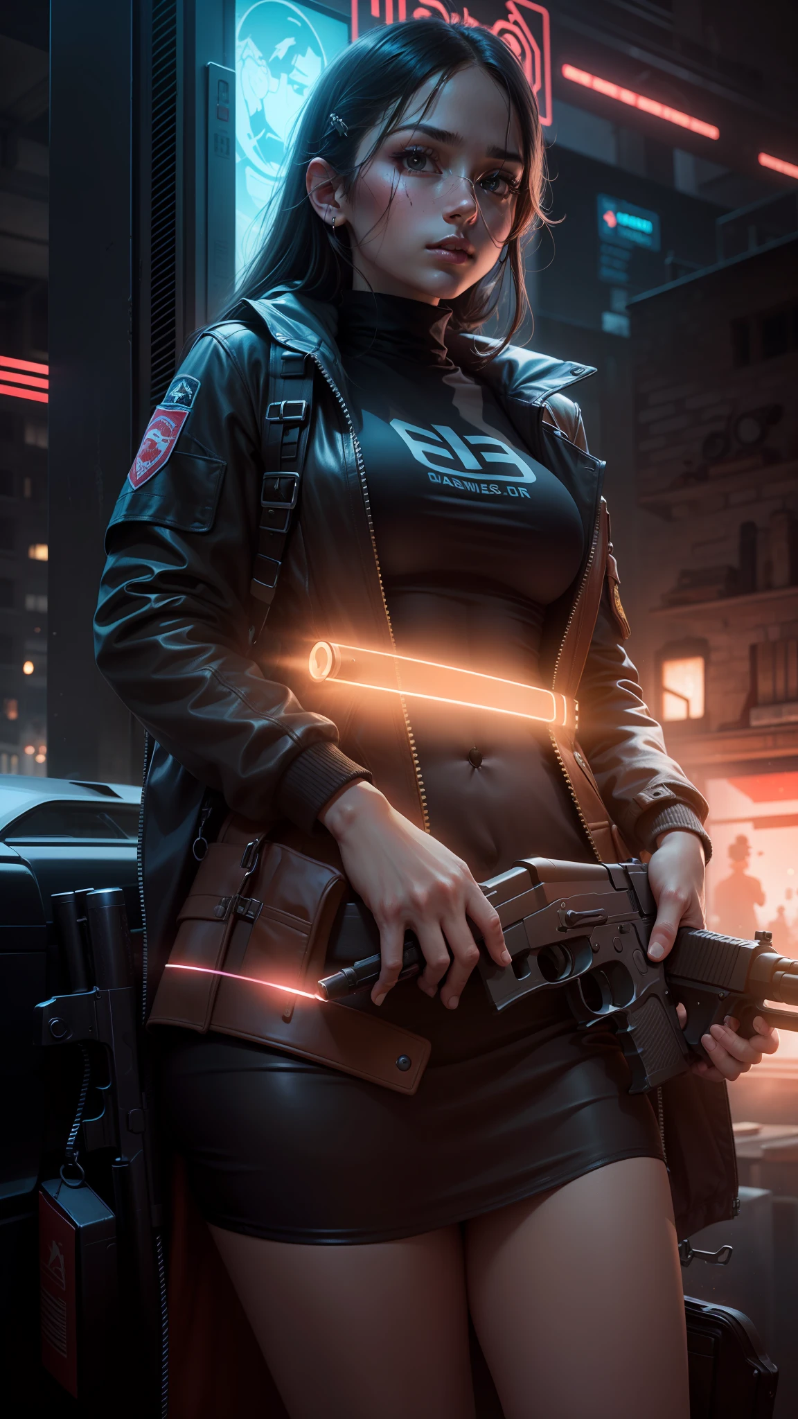 Gun in hands