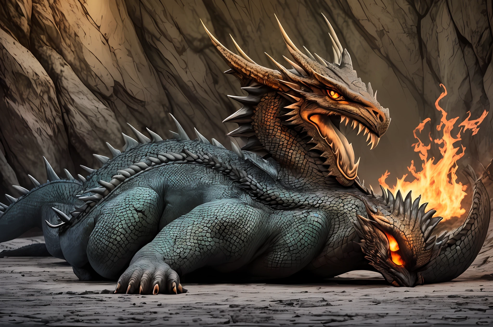 The dragon looked down at the boy --auto