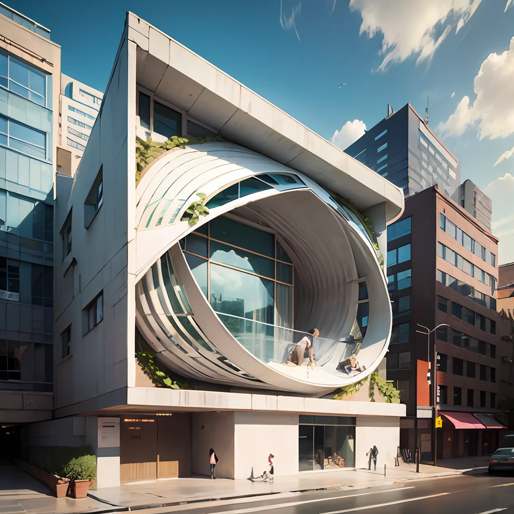 tangled forms exterior architecture --auto --s2